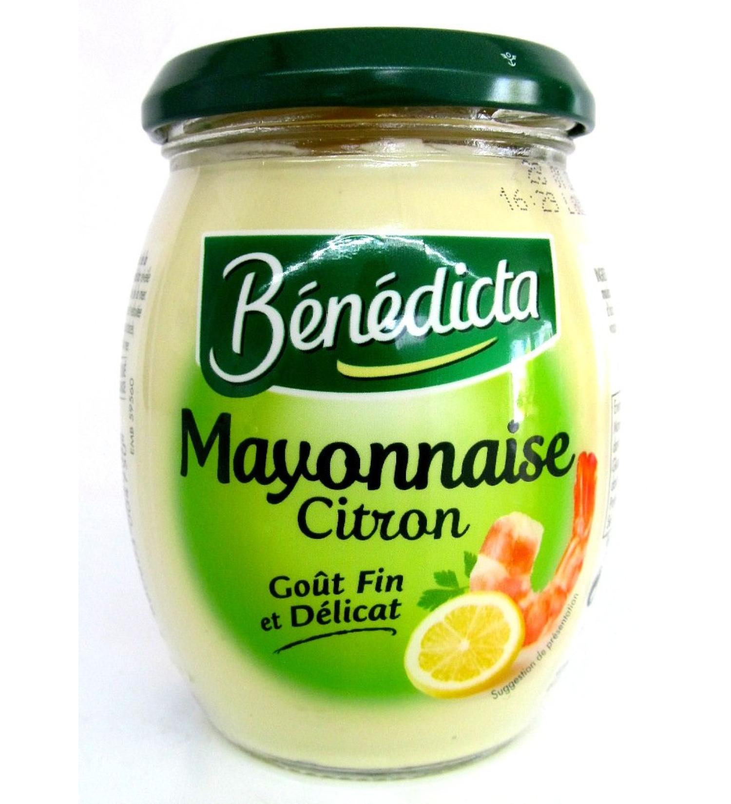 Benedicta Mayonnaise Citron (with Lemon) Le Bocal de 255 gr