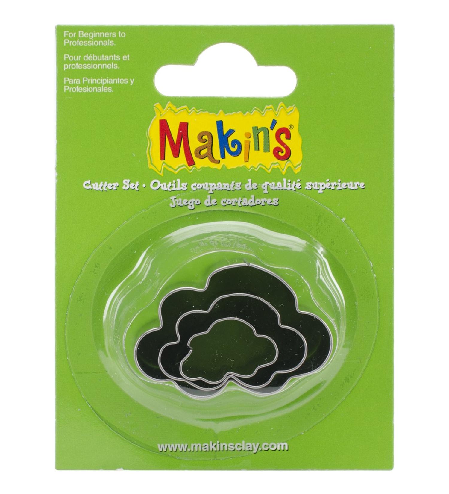 Makin's Clay Cutters 3/Pkg  Cloud