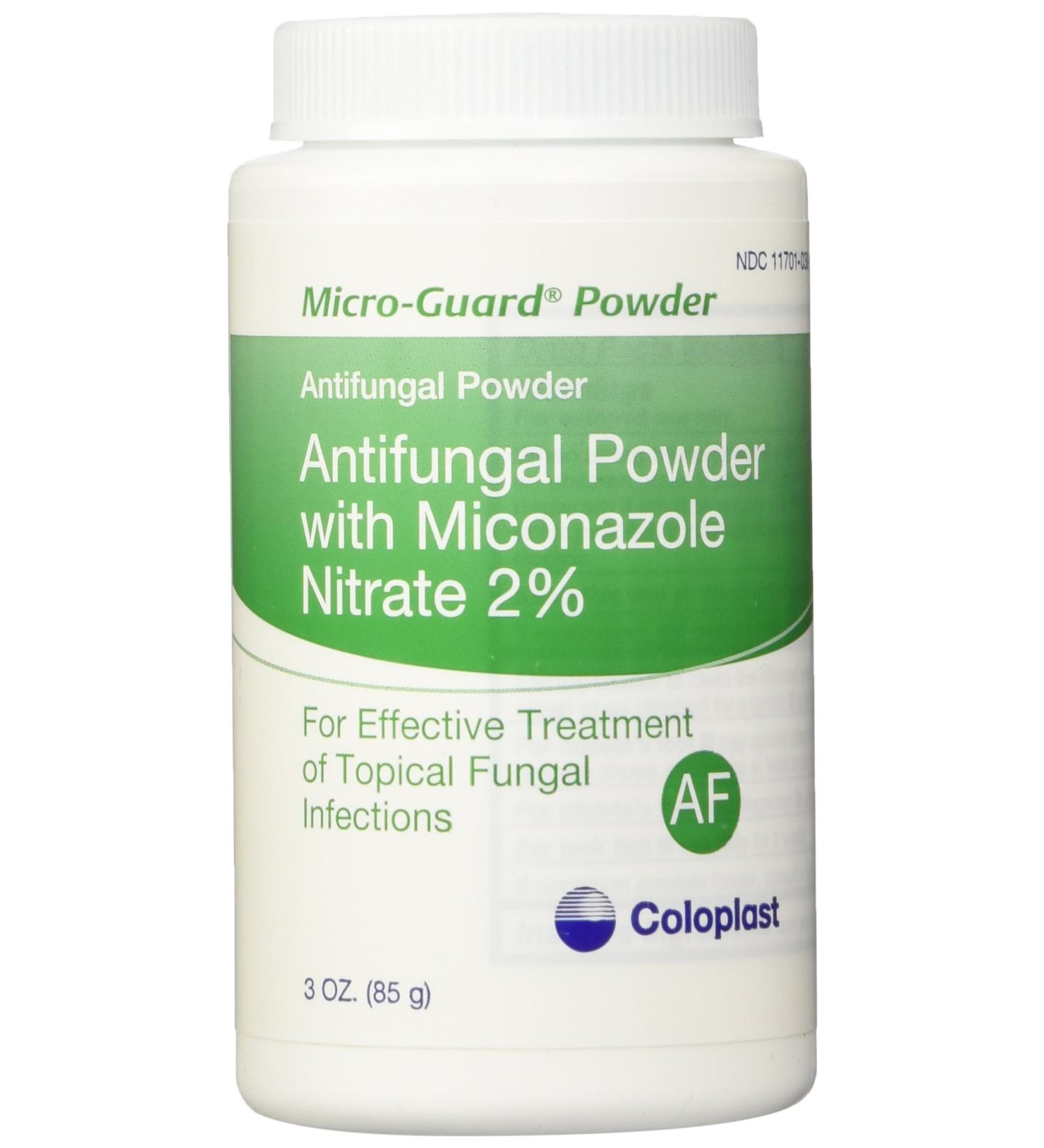 Micro-Guard Powder Antifungal 2% Miconazole Nitrate - Ideal for Skin Folds - Treats 3 oz (85g) - Buy Online on GoSupps.com