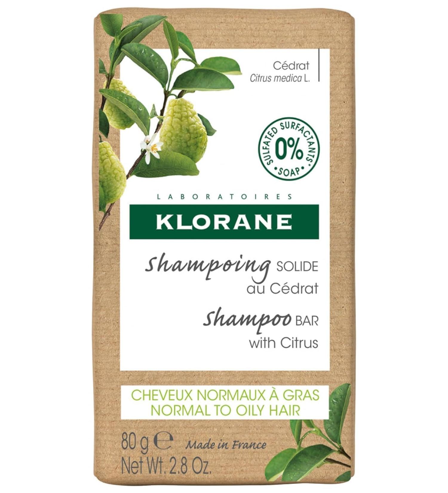 Klorane Solid Shampoo with Citrus 80g