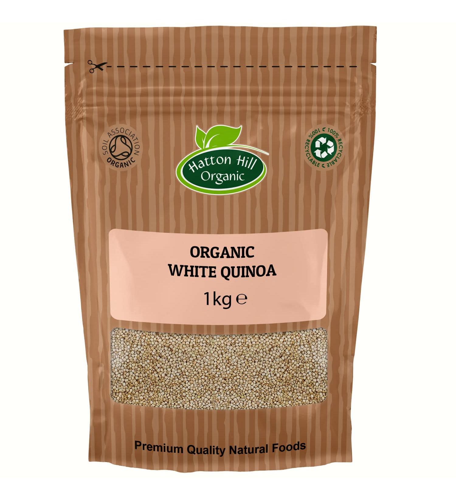 Organic Quinoa Grain 1kg by Hatton Hill Organic - Free UK Delivery - Buy Online on GoSupps.com