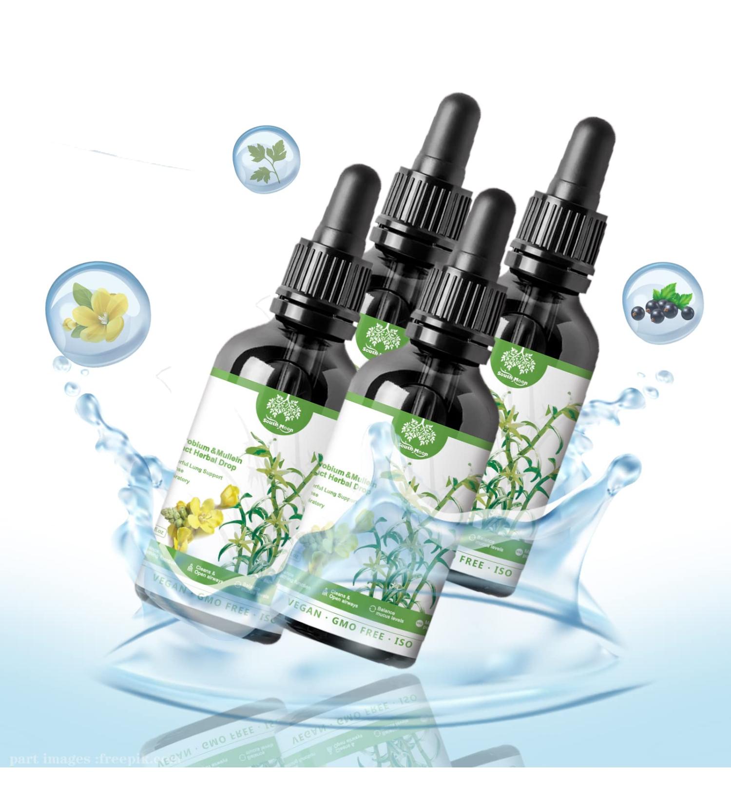 Clearbreath Dendrobium & Mullein Extract - 30ML Powerful Lung Support Drops | Alcohol-Free Respiratory Care Herbal Essence - Buy Online on GoSupps.com