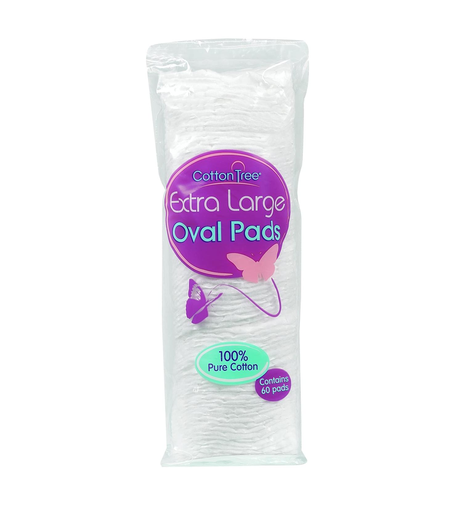 Cotton Tree Extra Large Oval Pads 60 Pack - Buy Online on GoSupps.com