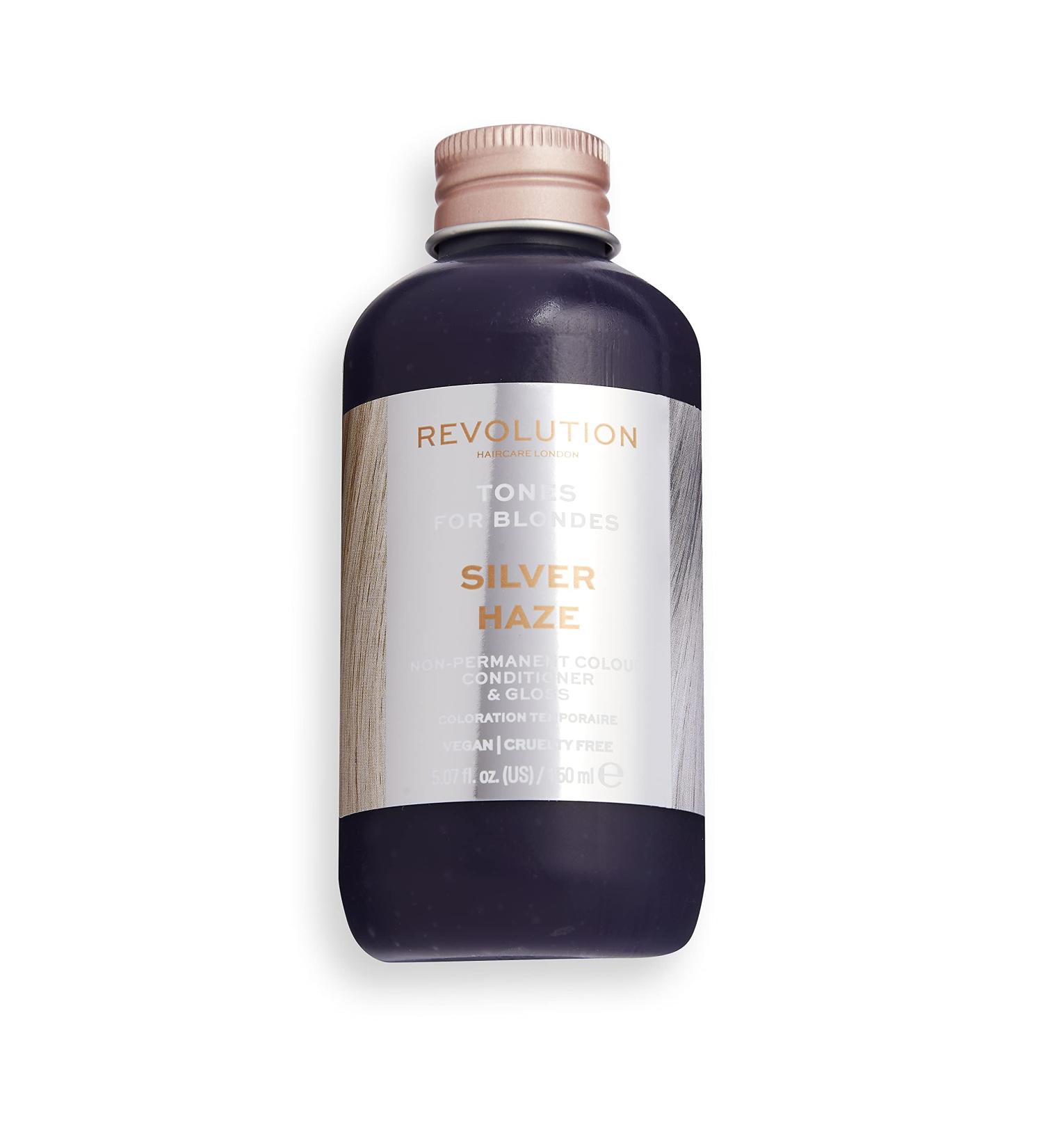 Revolution Beauty London Haircare Silver Haze: Blonde Toning Treatment for Color Transformation and Conditioning - Buy Online on GoSupps.com