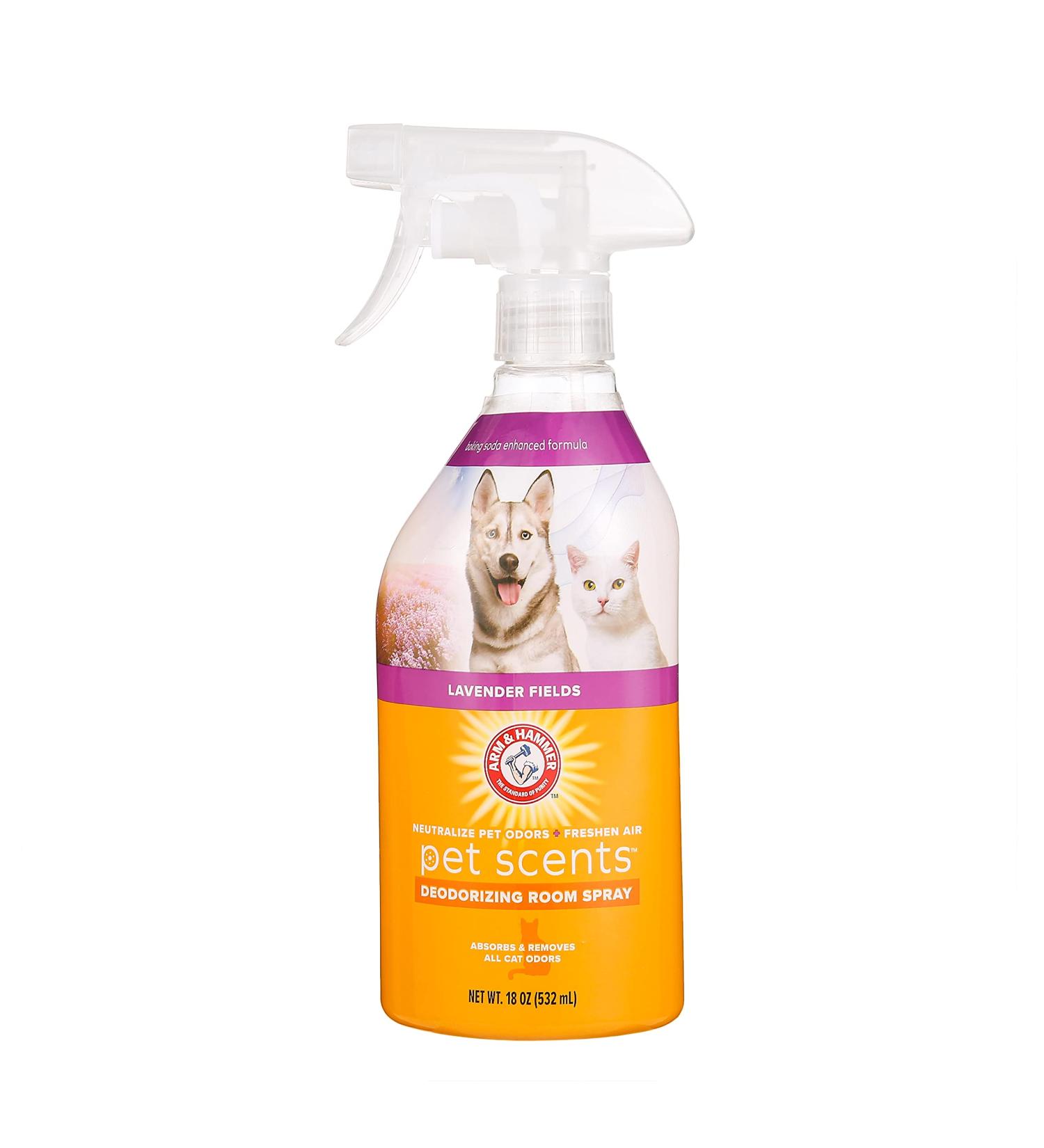 Arm & Hammer for Pets Pet Scents Room Spray 18 oz - Lavender Fields Pet Odor Eliminator - Home Air Freshener for Dog Odors - Buy Online on GoSupps.com