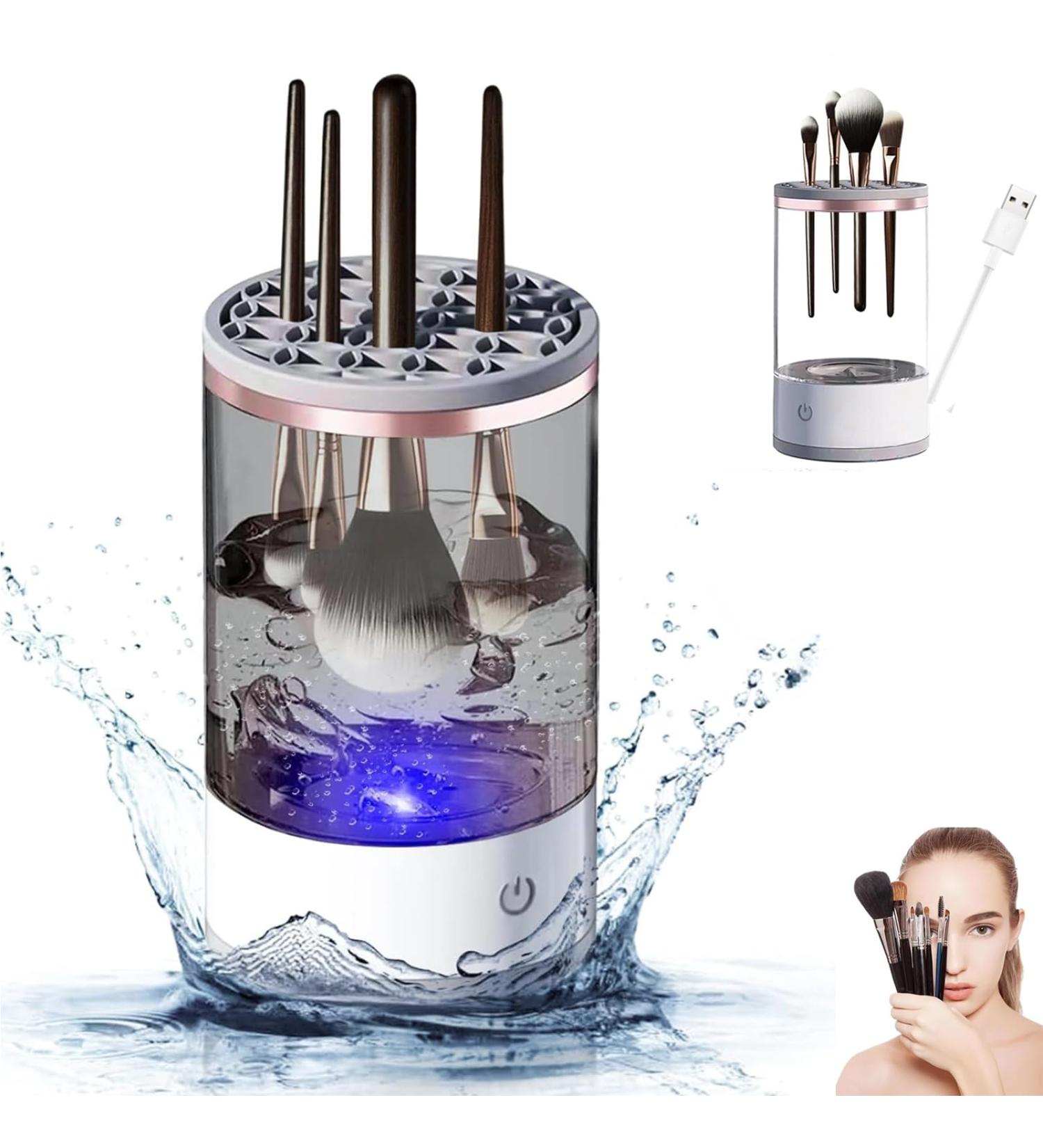ALINUOYQ Electric Makeup Brush Cleaner Cosmetic Brush Cleaner Auto-Rotating Cozy Luna Brush Cleaner USB Powered Spinning Makeup Brush Cleaner Fit For All Size Makeup Brush - Buy Online on GoSupps.com