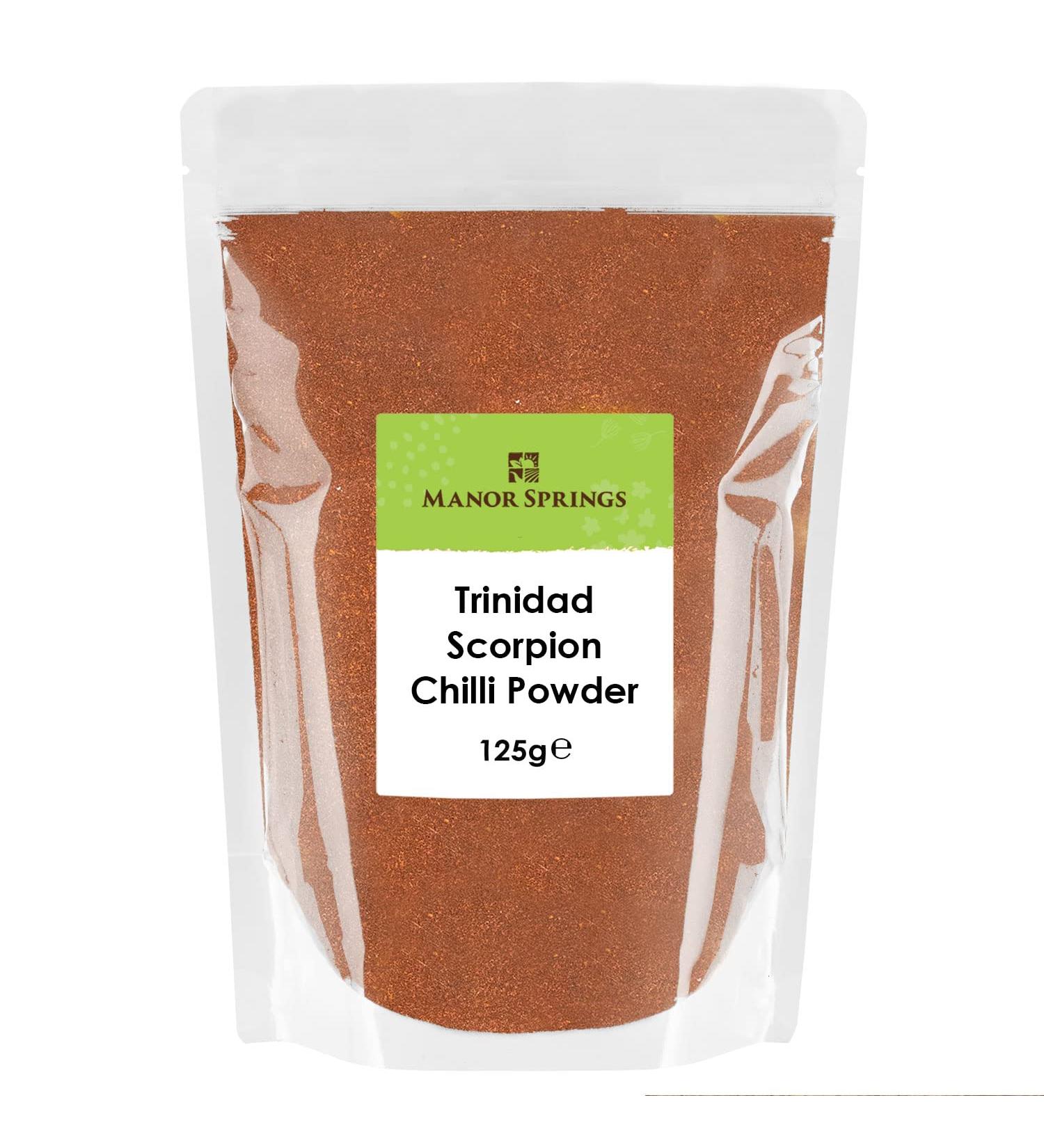 Manor Springs Trinidad Scorpion Chilli Powder 125g - Intensely Spicy and High Quality - Buy Online on GoSupps.com