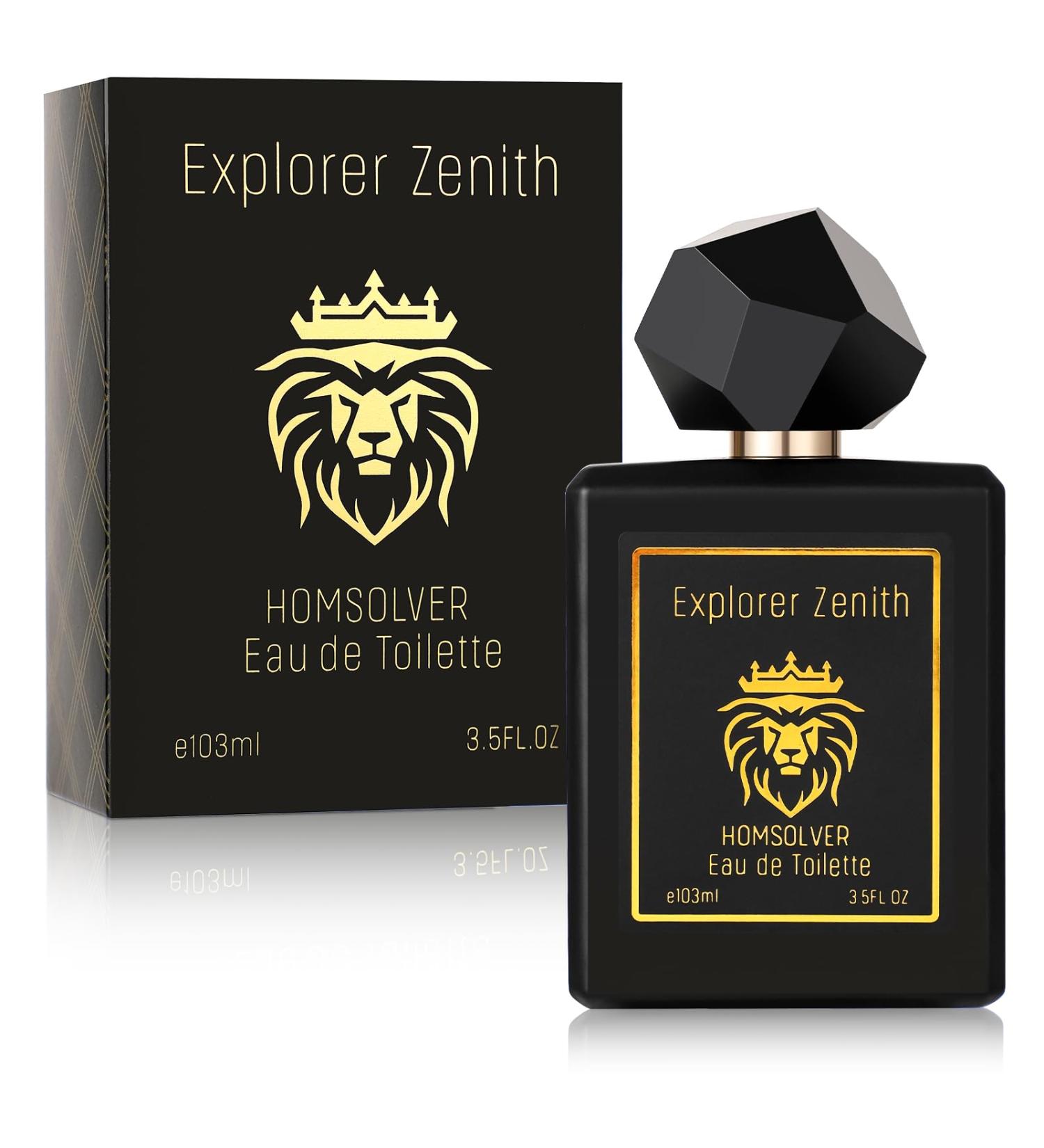 Homsolver Eau de Toilette for Men Cologne for Men Woody Floral & Fruity Fragrance for Men Great Gift for Everyday and Any Occasion - Explorer Zenith 3.5 Fl oz - Buy Online on GoSupps.com