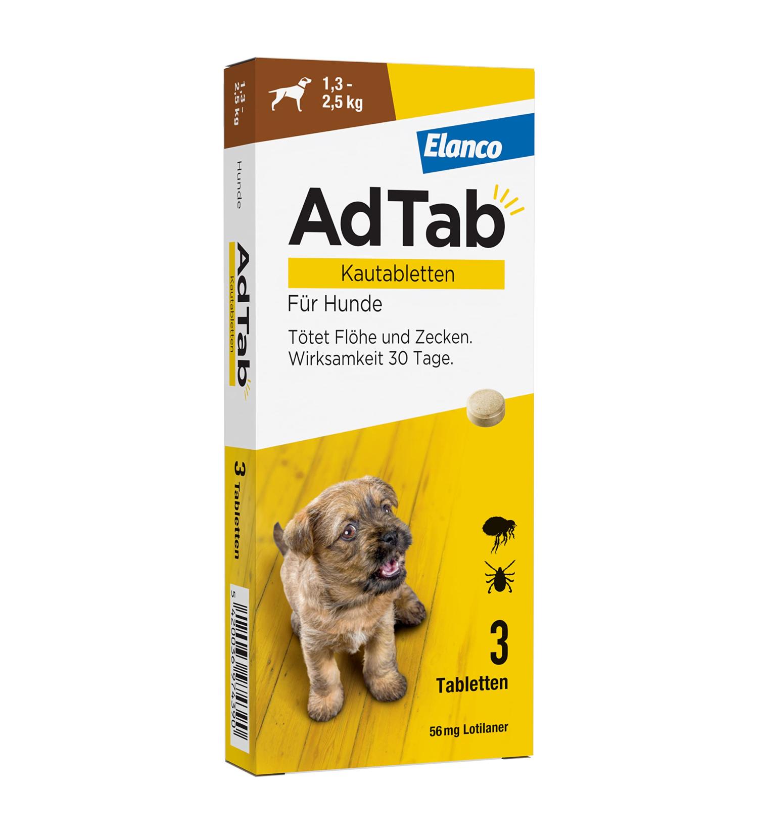 Pass Dogs Tick & Flea Protection - Chewing Tablets for Dogs 1.3-2.5 kg | Fast Acting Monthly Defense Against Ticks & Fleas (3 Tablets) - Buy Online on GoSupps.com