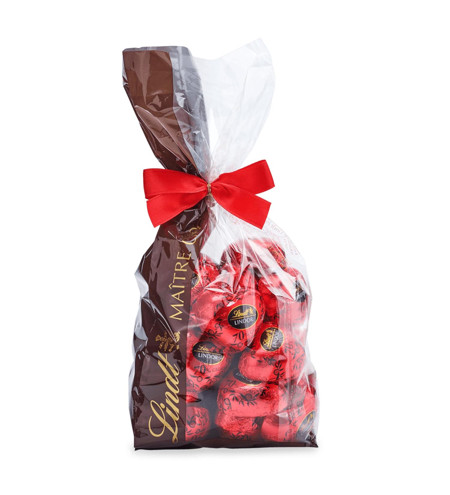 Lindt Lindor Chocolate Hearts - 500g Dark Chocolate Praline Gift | 35 Delicately Melting Treats | Perfect for Any Occasion - Buy Online on GoSupps.com