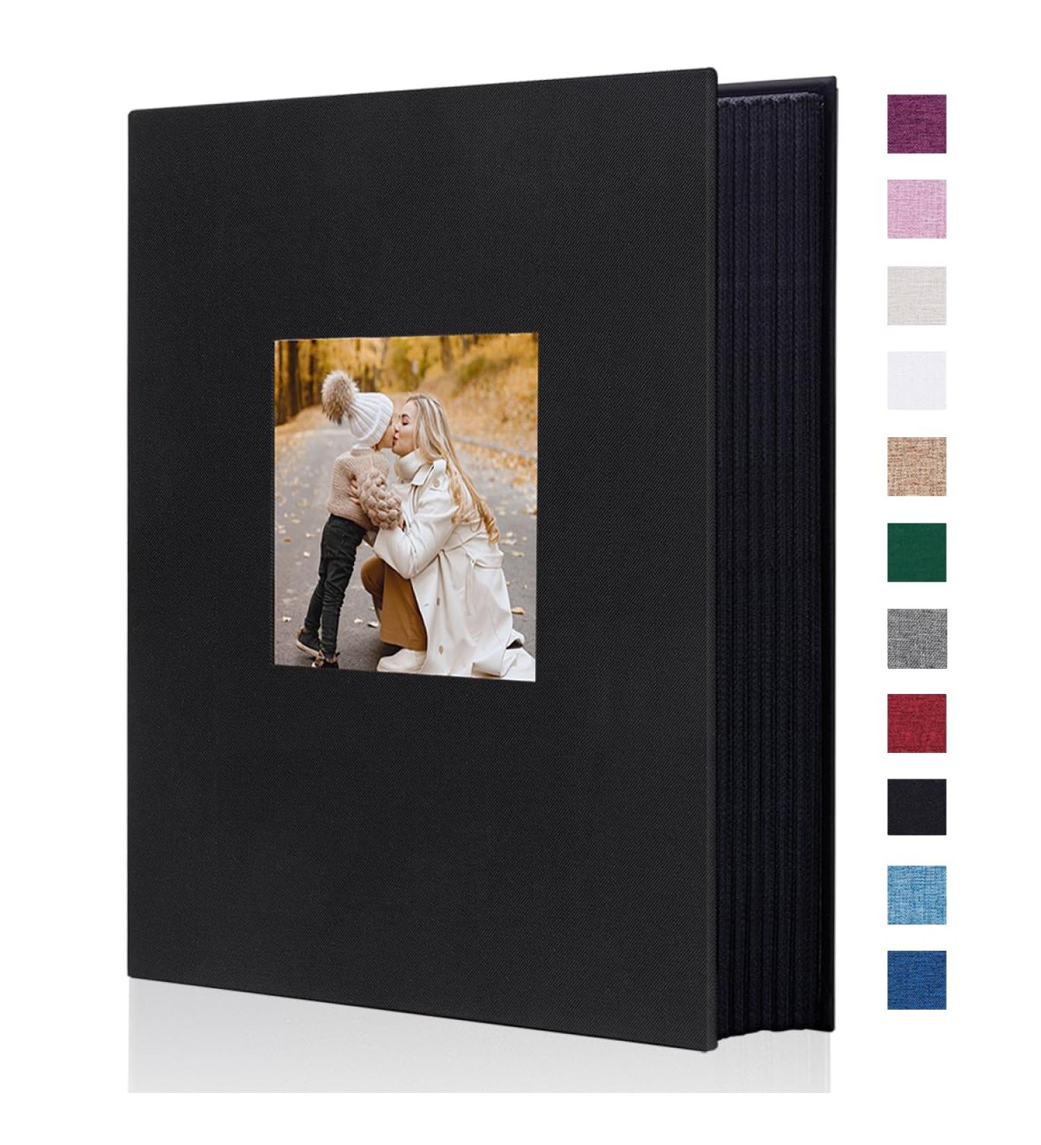 Miaikoe 6x4 Photo Album - Large Capacity Linen Album for 300 Horizontal 10x15cm Photos - Family Wedding Anniversary Memories Book (300 Pockets Black) - Buy Online on GoSupps.com