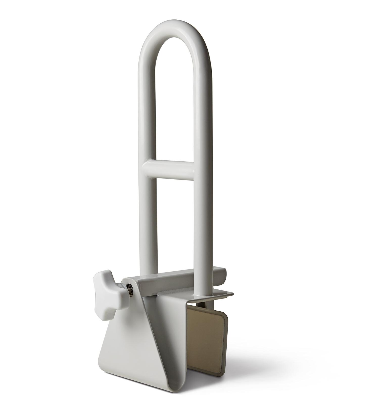 Medline Bathtub Safety Grab Bar - Secure Tub Rail for Seniors & Post-Surgery - Easy Clamps - Bathroom Medical Handle - Buy Online on GoSupps.com