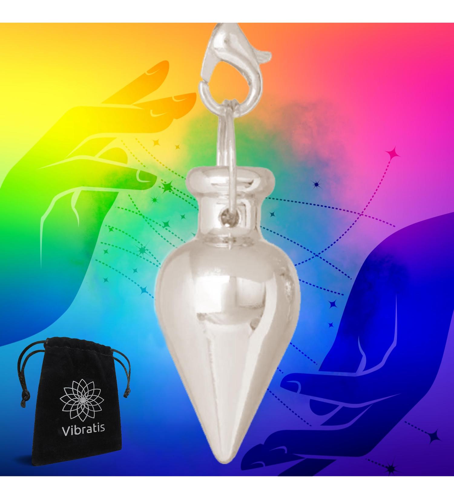 Esoteric Silver Pendulum Drops | Universal Metal Pendulum for Geobiology Reiki Divination & Radionics - Shop Now! - Buy Online on GoSupps.com