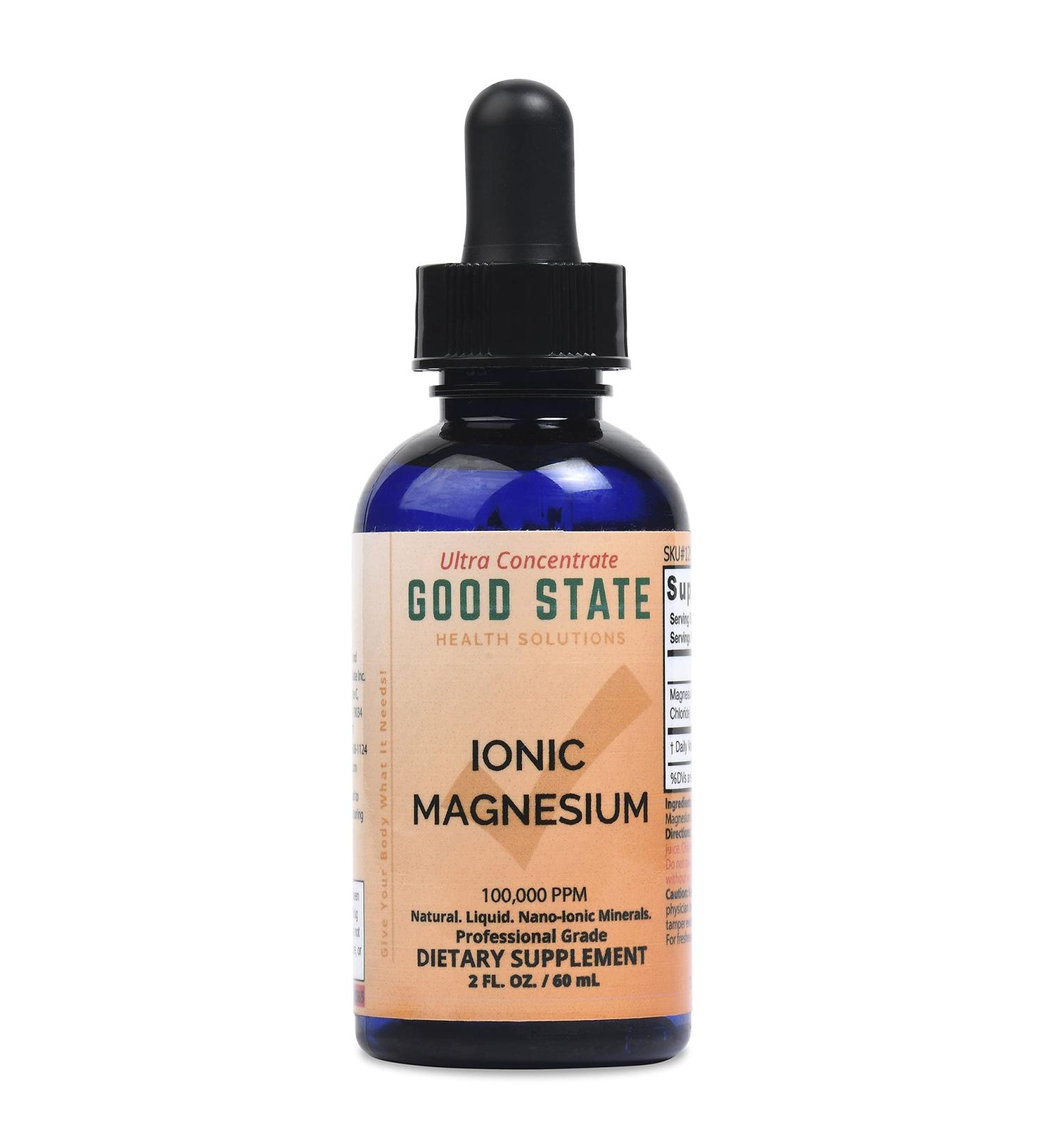 Good State Liquid Ionic Magnesium Ultra Concentrate (10 drops per 50 mg - 100 servings per bottle) 2 Fl Oz (Pack of 1) - Buy Online on GoSupps.com