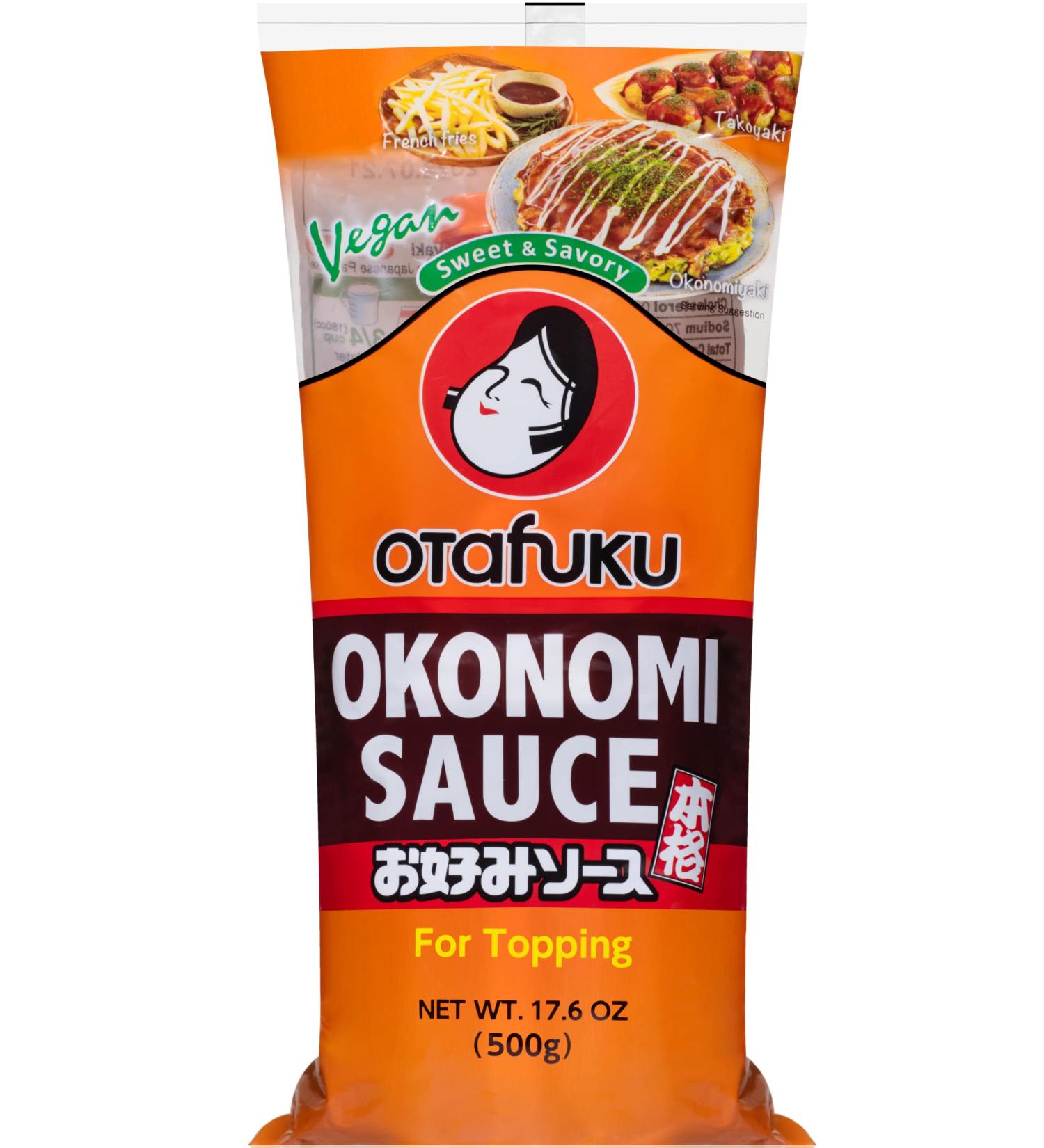 Otafuku Okonomi Sauce - Vegan Japanese Topping for Okonomiyaki Pancakes (17.6 oz) - 1.1 lb - Buy Online on GoSupps.com