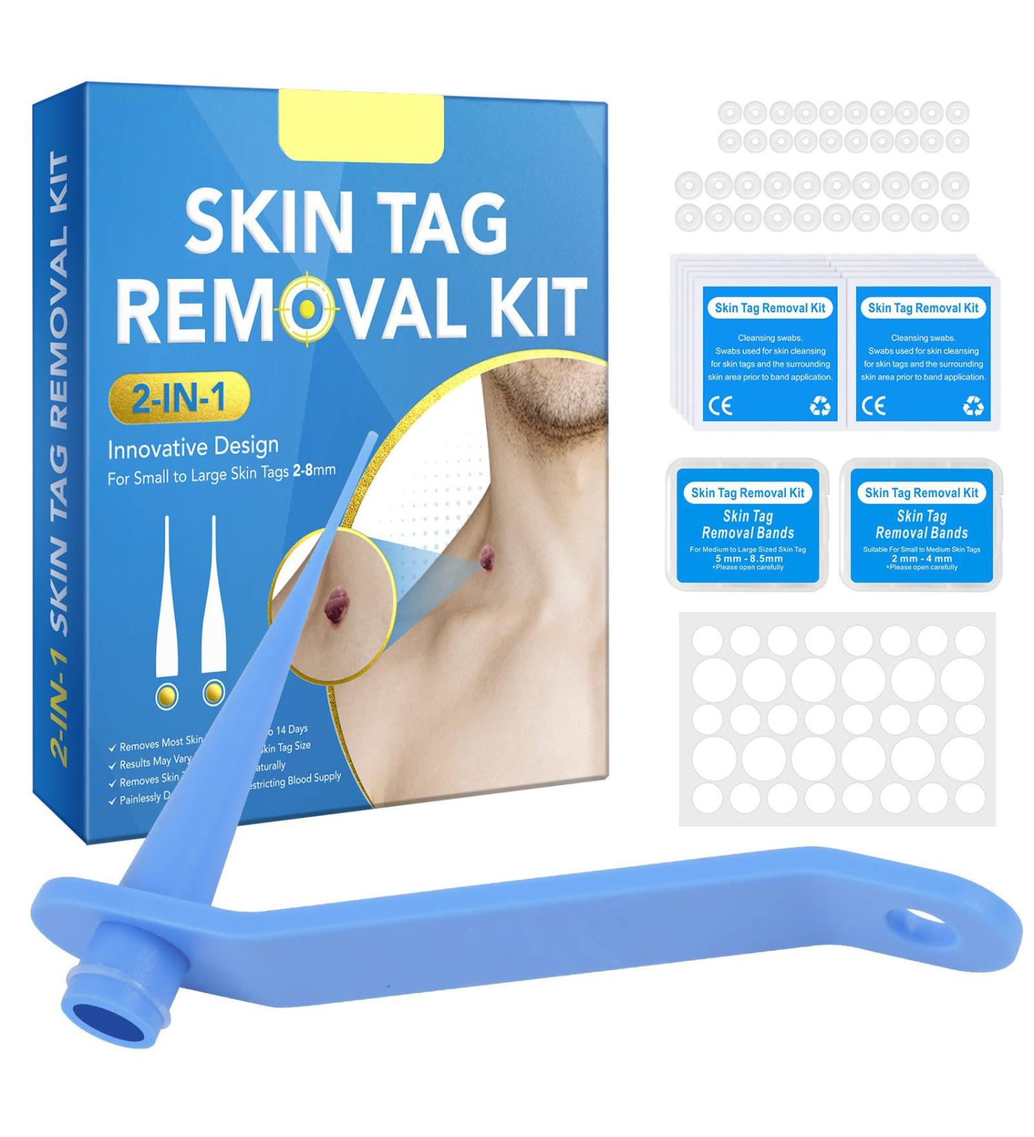 Skin Tag & Mole Remover Kit - Safe & Painless Removal for Small to Large Skin Tags (2mm-8mm) - Buy Online on GoSupps.com