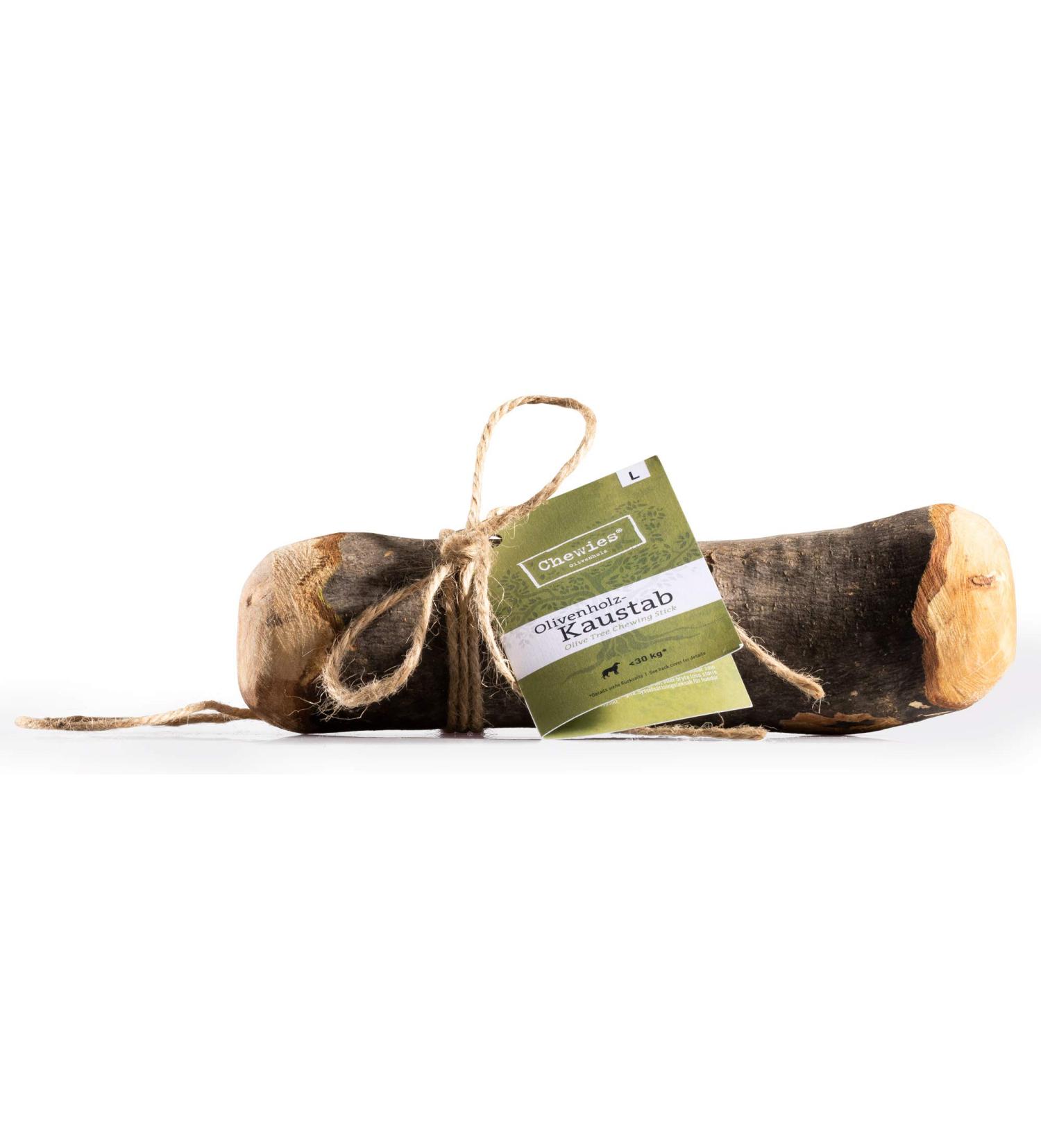 Chewies Olive Wood Chewing Bone Dog Toys - 100% Natural Durable & Risk-Free - Size L for Dogs Up to 30kg (24 Pieces Pack) - Buy Online on GoSupps.com