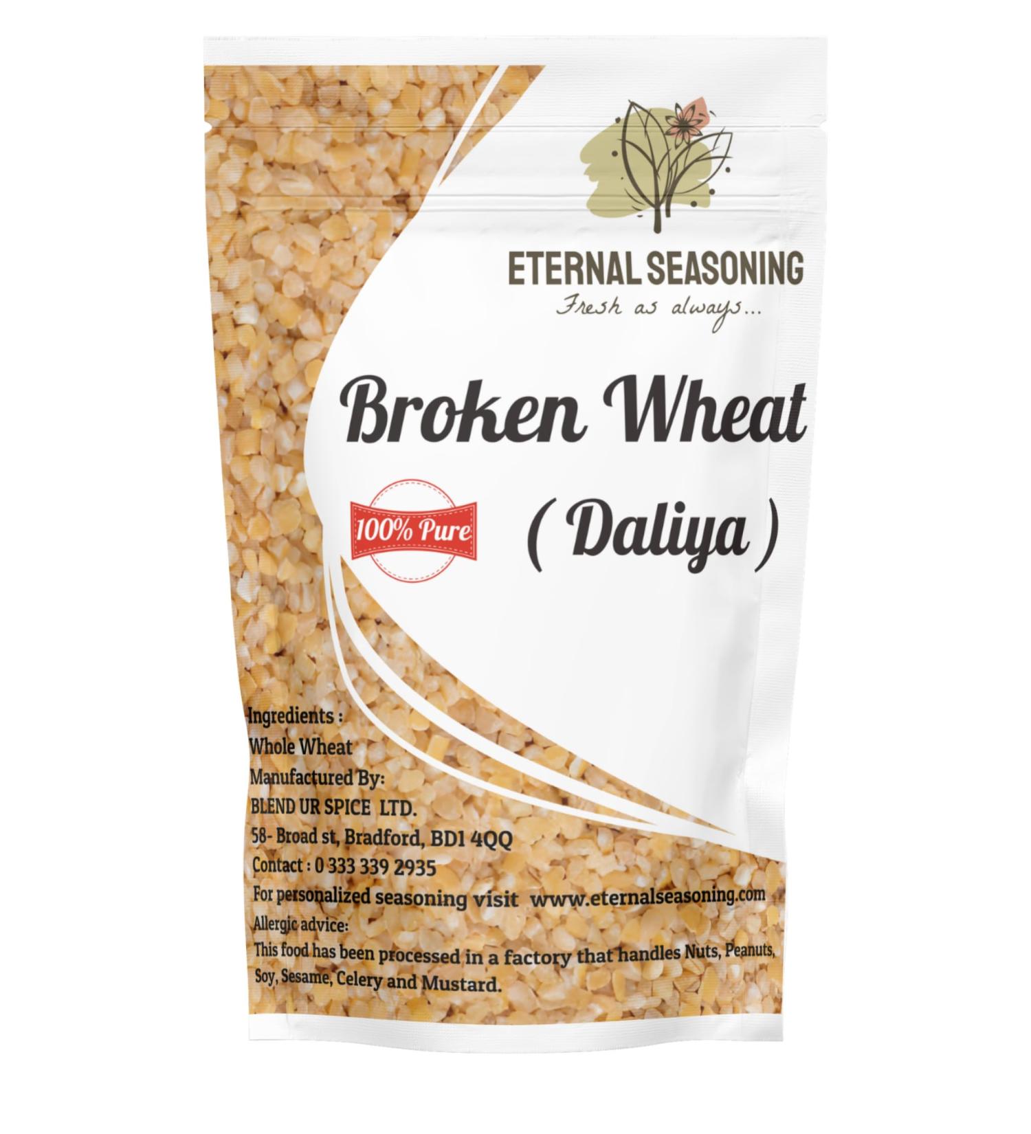Broken Wheat | Daliya - 5 Kg | Eternal Seasoning | Freshly ground to orders | 100% Pure|Premium Quality (5 Kilograms) 5 Kilograms - Buy Online on GoSupps.com