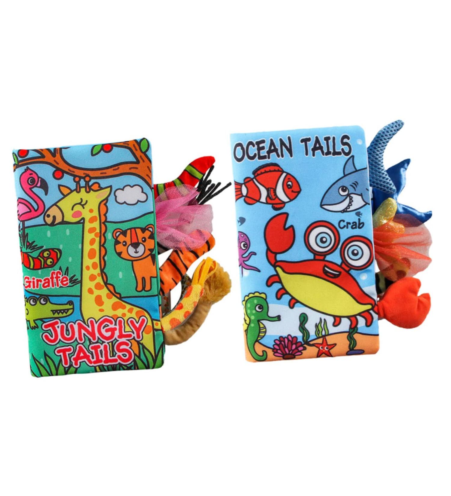 Vicasky Baby Bath Books - Tearproof Fabric Book for Early Education | Soft Educational Toddler Bathing Books - Buy Online on GoSupps.com