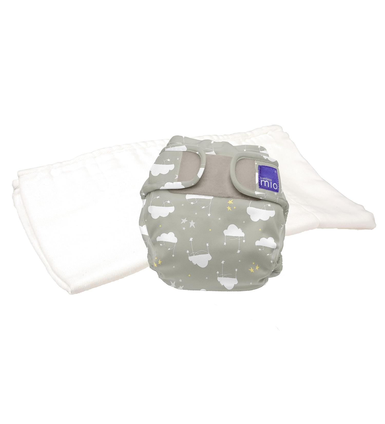Bambino Mio Mioduo Two-Piece Reusable Nappy Cloud Nine Size 1 - Chemical Free and Eco-Friendly - Buy Online on GoSupps.com