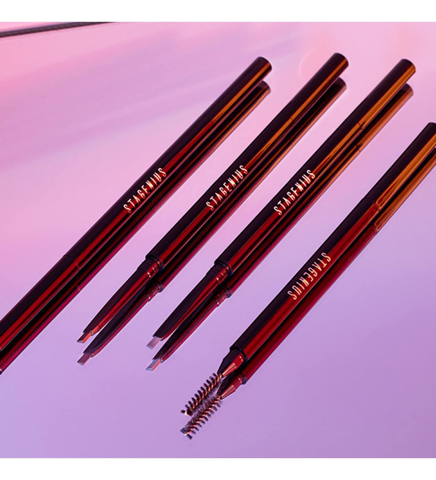 Fyearfly STAGENIUS 0.1 g Ultra-fine double-ended eyebrow pencil fine smooth long-lasting waterproof natural-looking (triangle tip T02 dark brown) - Buy Online on GoSupps.com