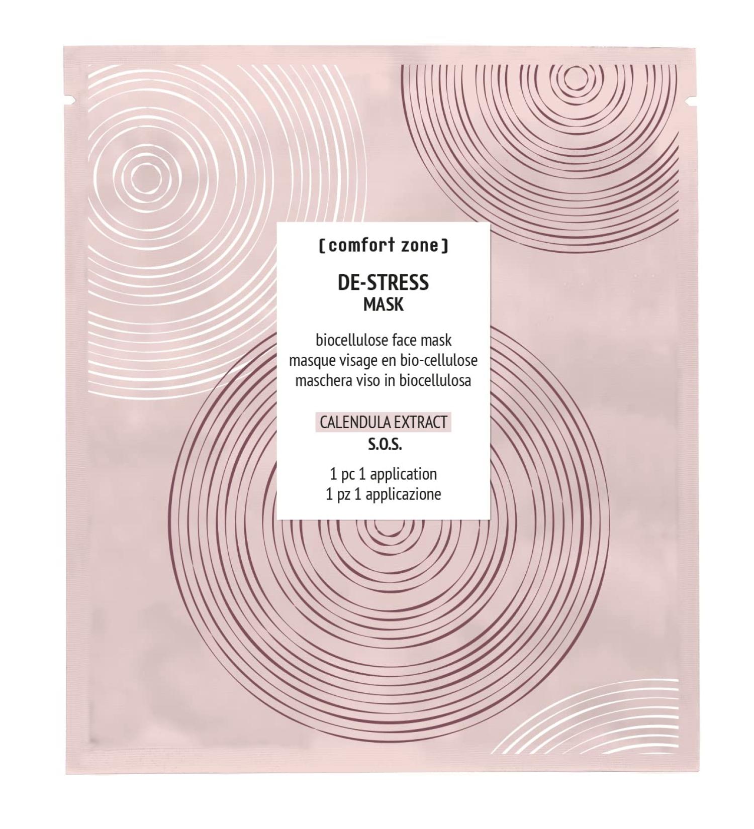Comfort Zone De-Stress Mask - Ideal for All Skin Types Relieves and Moisturizes Skin - 99% natural Origin Ingredients - Buy Online on GoSupps.com