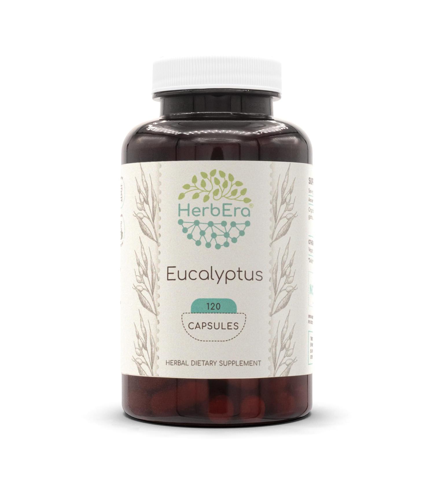 HerbEra Eucalyptus 120 Capsules, 400mg, Eucalyptus (Eucalyptus Globulus) Dried Leaf (120 Capsules) 120 Count (Pack of 1) - Buy Online on GoSupps.com