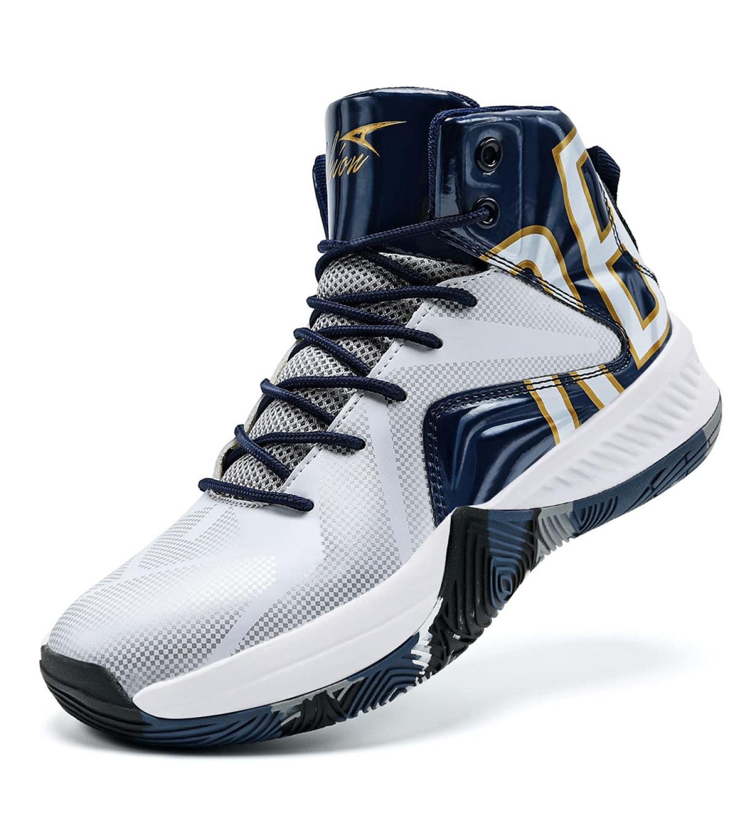 ASHION Kids Basketball Shoes - Youth Sneakers for Girls | Sports & Running Shoes in Blue & White (EU Size 41) - Buy Online on GoSupps.com