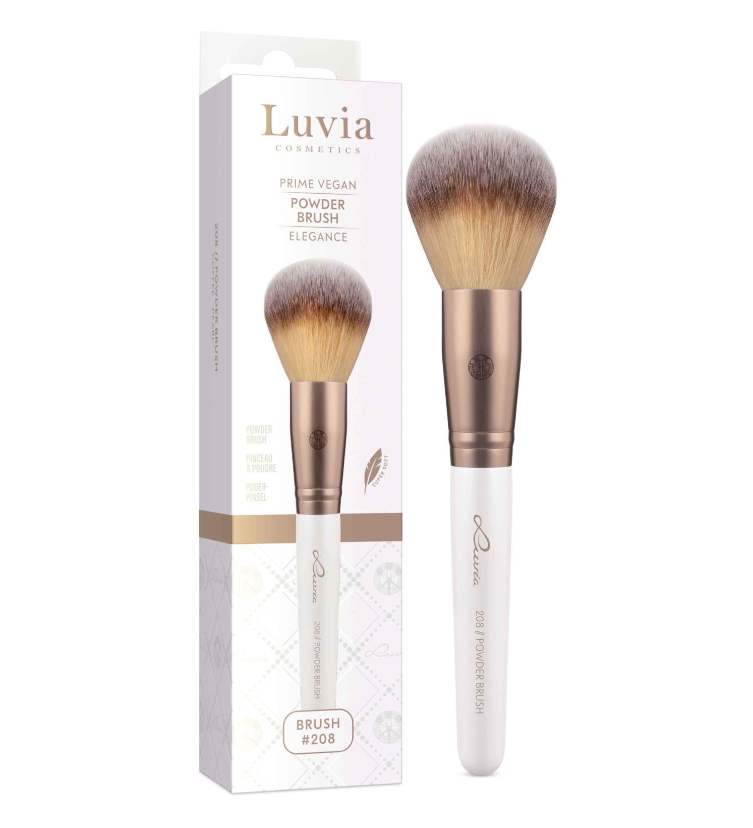 Luvia Professional Makeup Brush Powder Make-Up Brush Powder Brush for the Face Vegan Cosmetic Brush 208 // Powder Brush - Elegance - Buy Online on GoSupps.com