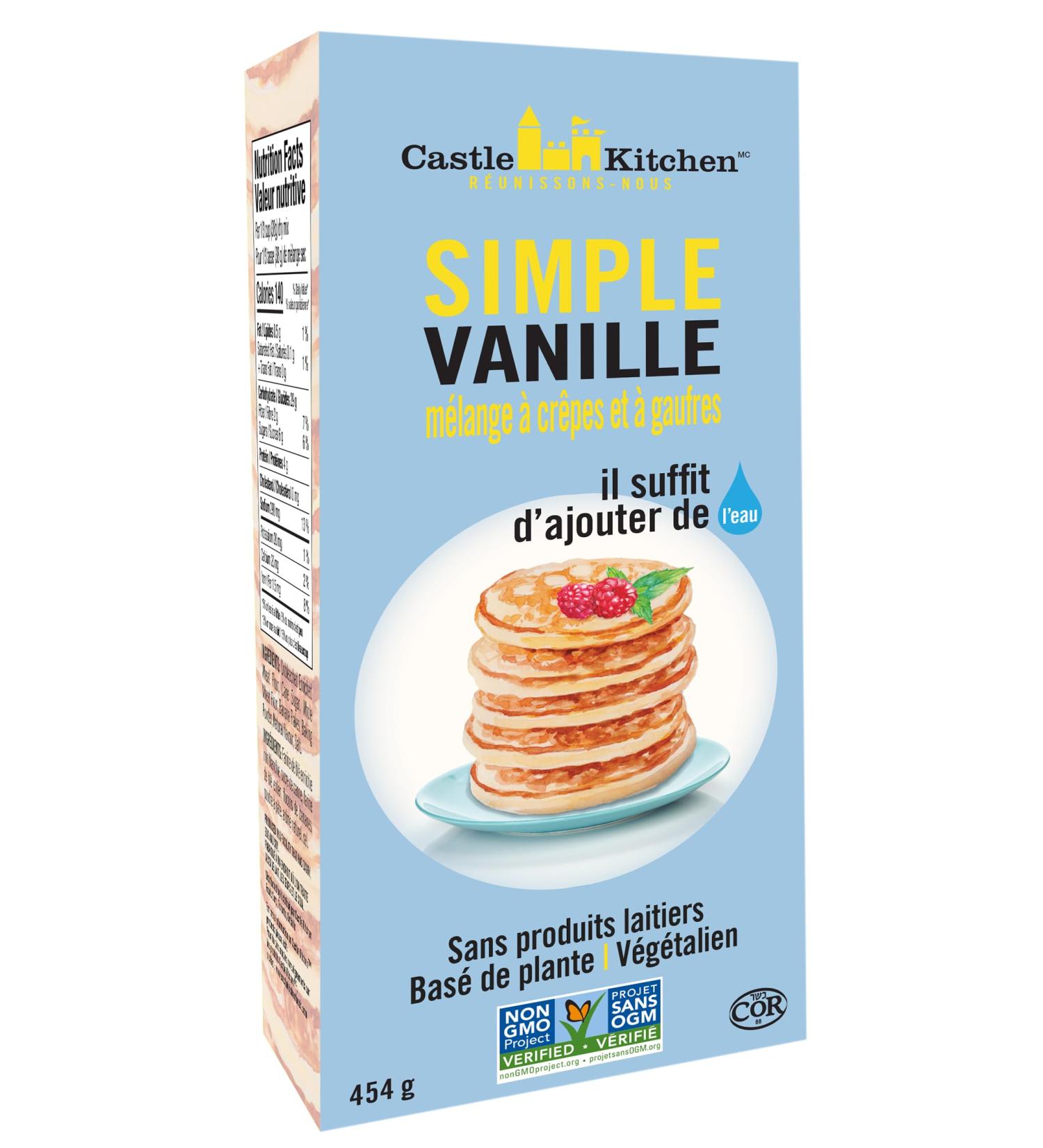 Castle Kitchen Plaine Jane Vanilla Pancake & Waffle Mix 6 Count