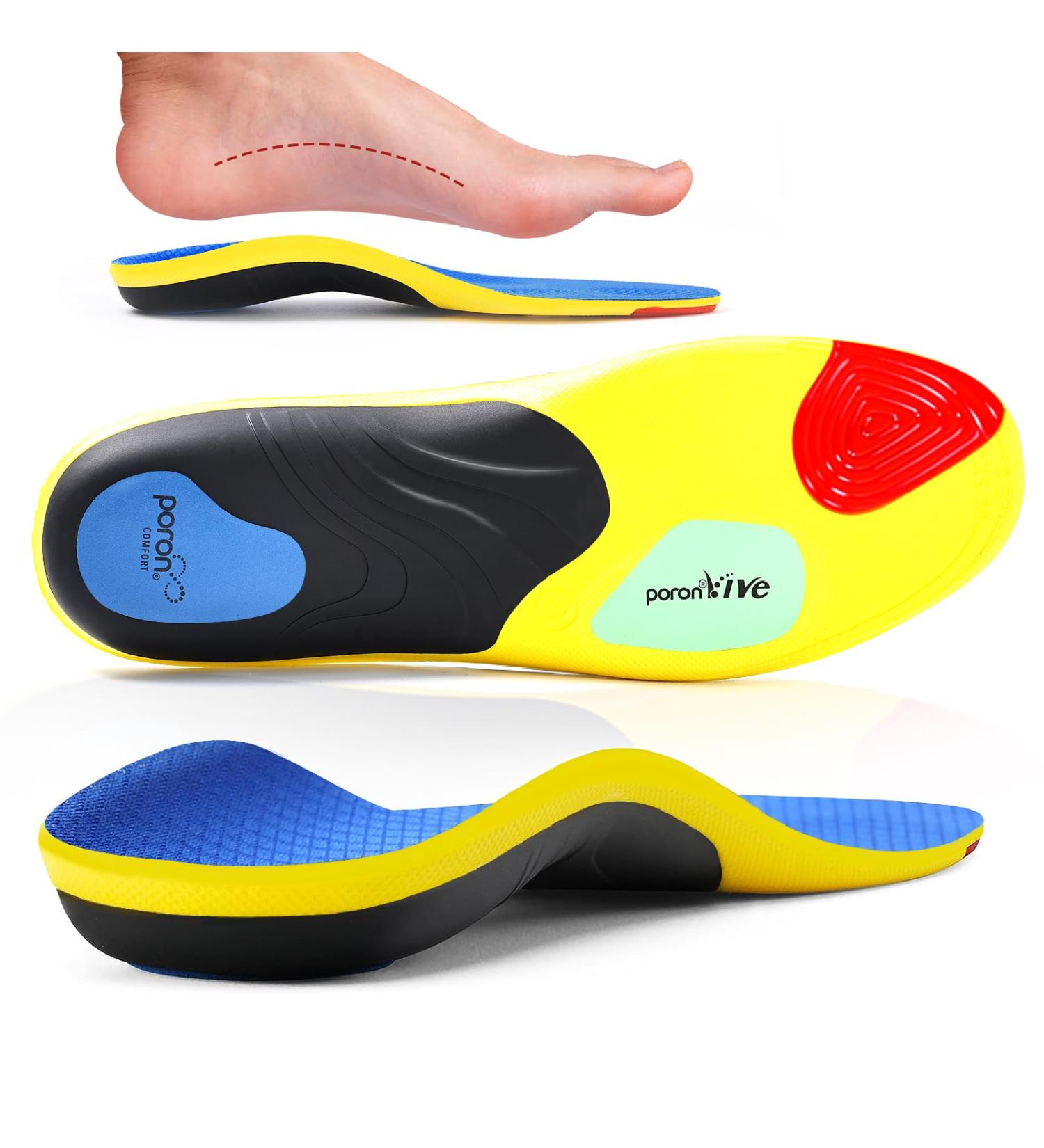 Orthopedic Insoles for Plantar Fasciitis & Flat Feet | Comfortable Support for Men & Women | EU 38-40 - Buy Online on GoSupps.com
