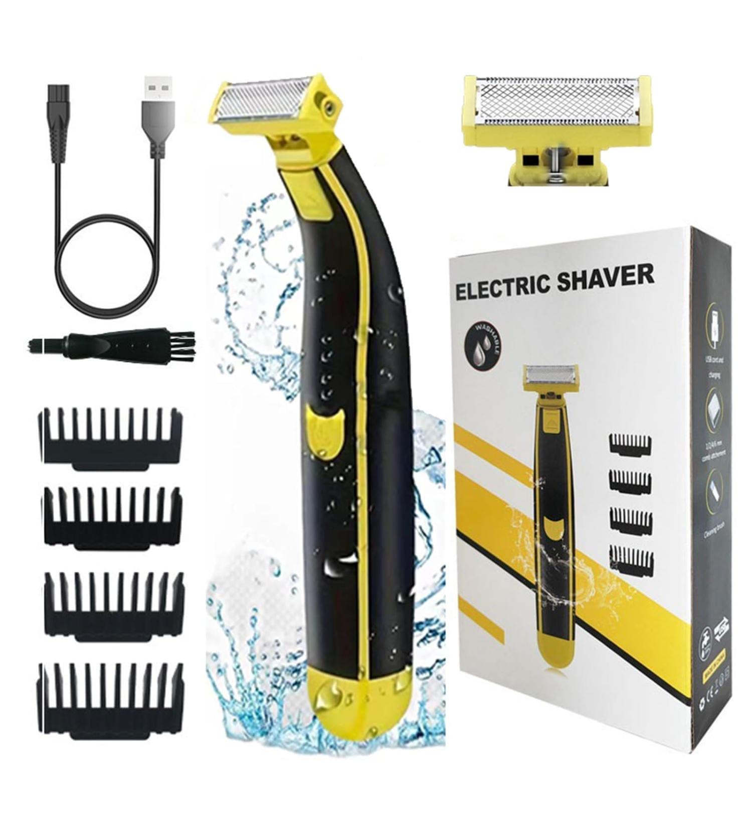 Full Body Washed Wet and Dry Shaver Men's Electric Shaver Full Body Wash Wet and Dry Double Shave Dry Wet Waterproof Mens Rotary Facial Shaver Generic (1PCS+head) - Buy Online on GoSupps.com