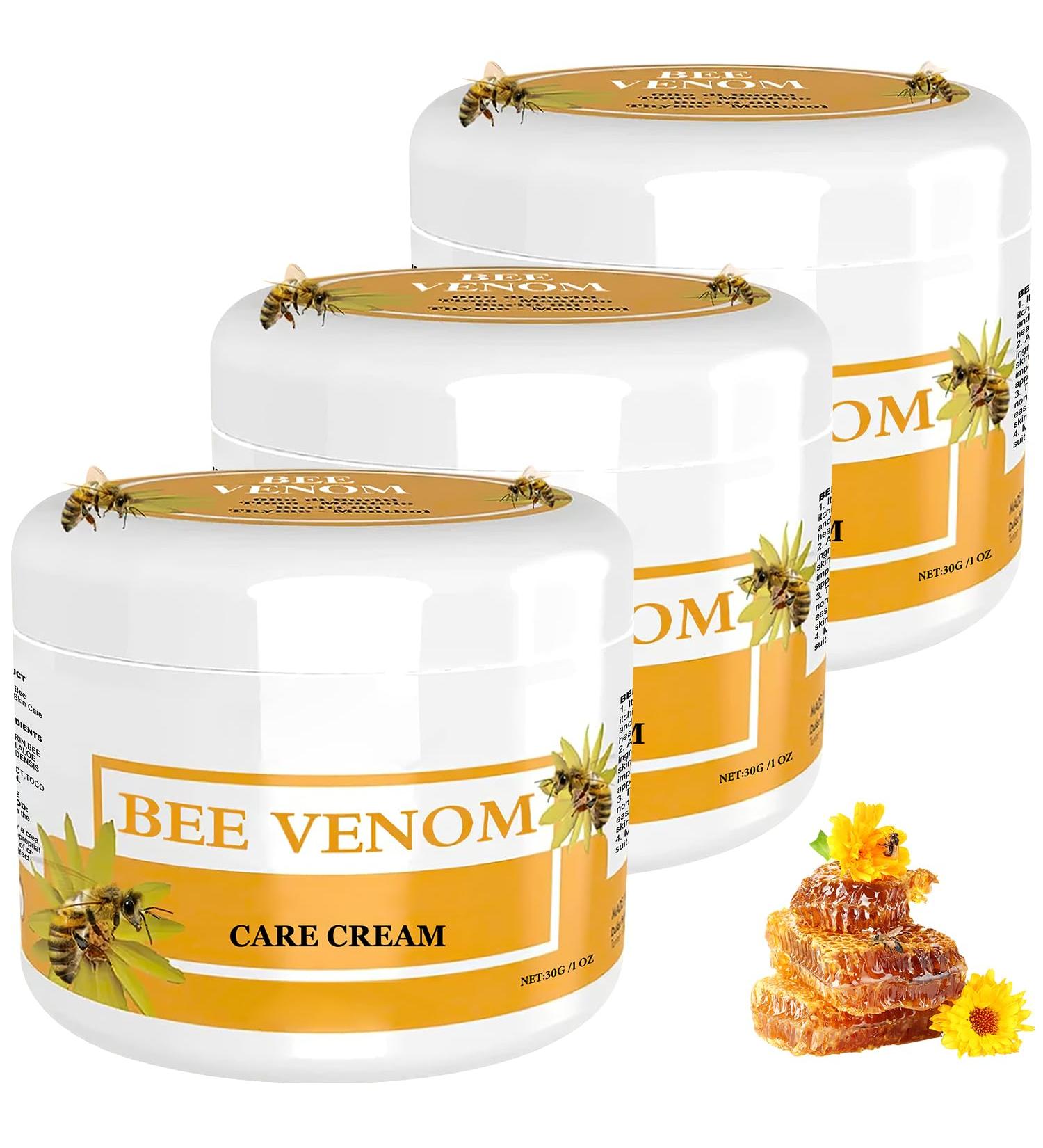3 Bottle Bee Venom Cream | Professional Skin Correcting Cream for All Skin Types - Shop Now - Buy Online on GoSupps.com