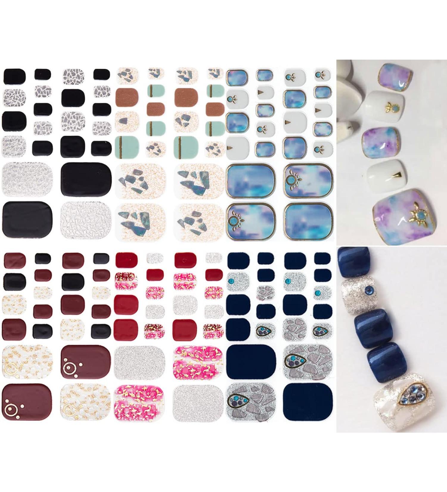 NAILDOKI Nail Foil & Art Stickers - Self-Adhesive Manicure Decor - DIY Fashion Nail Accessories J3-03 - Buy Online on GoSupps.com