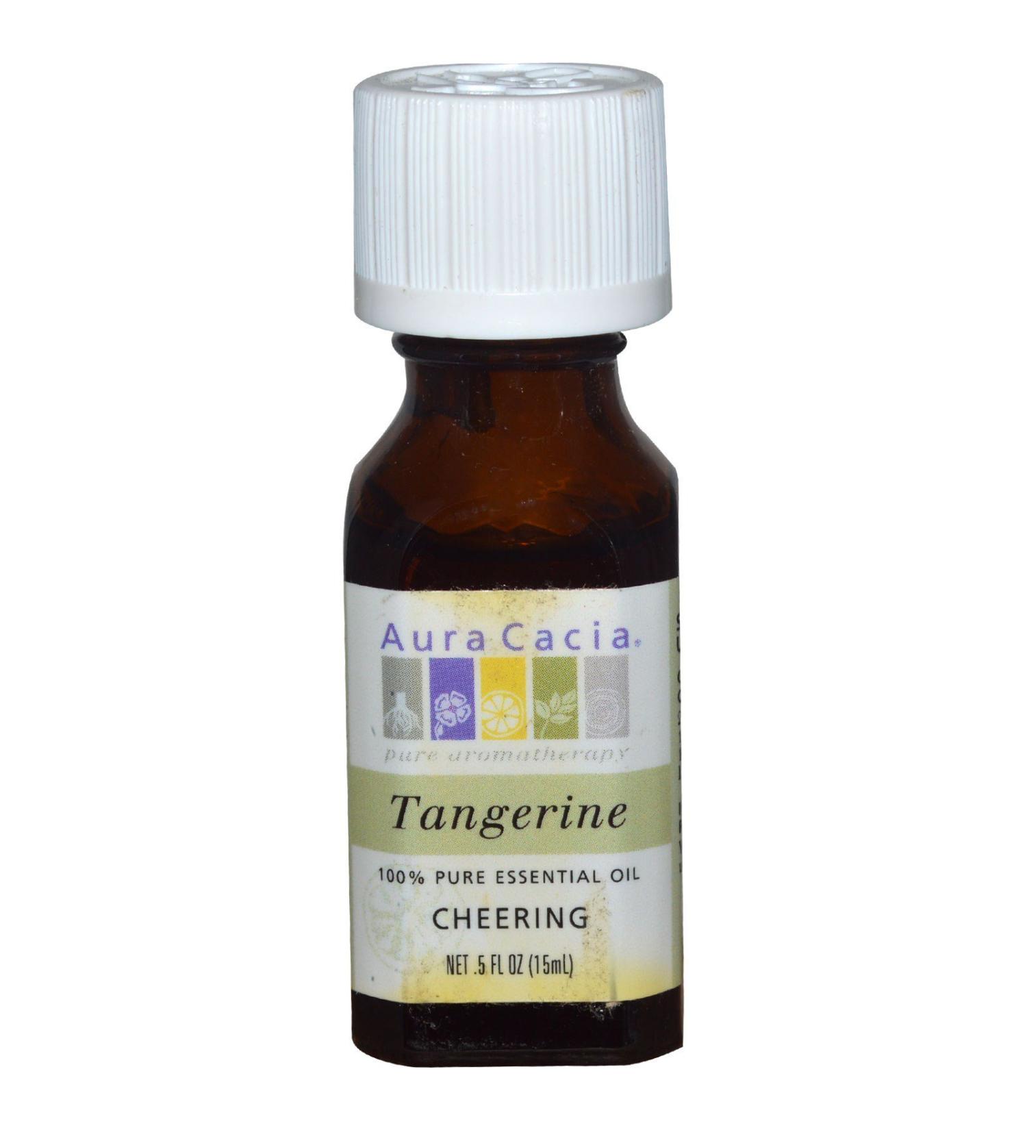 Aura Cacia Pure Aromatherapy 100% Pure Essential Oil Tangerine Cheering 0.5-Ounces (Pack of 6)