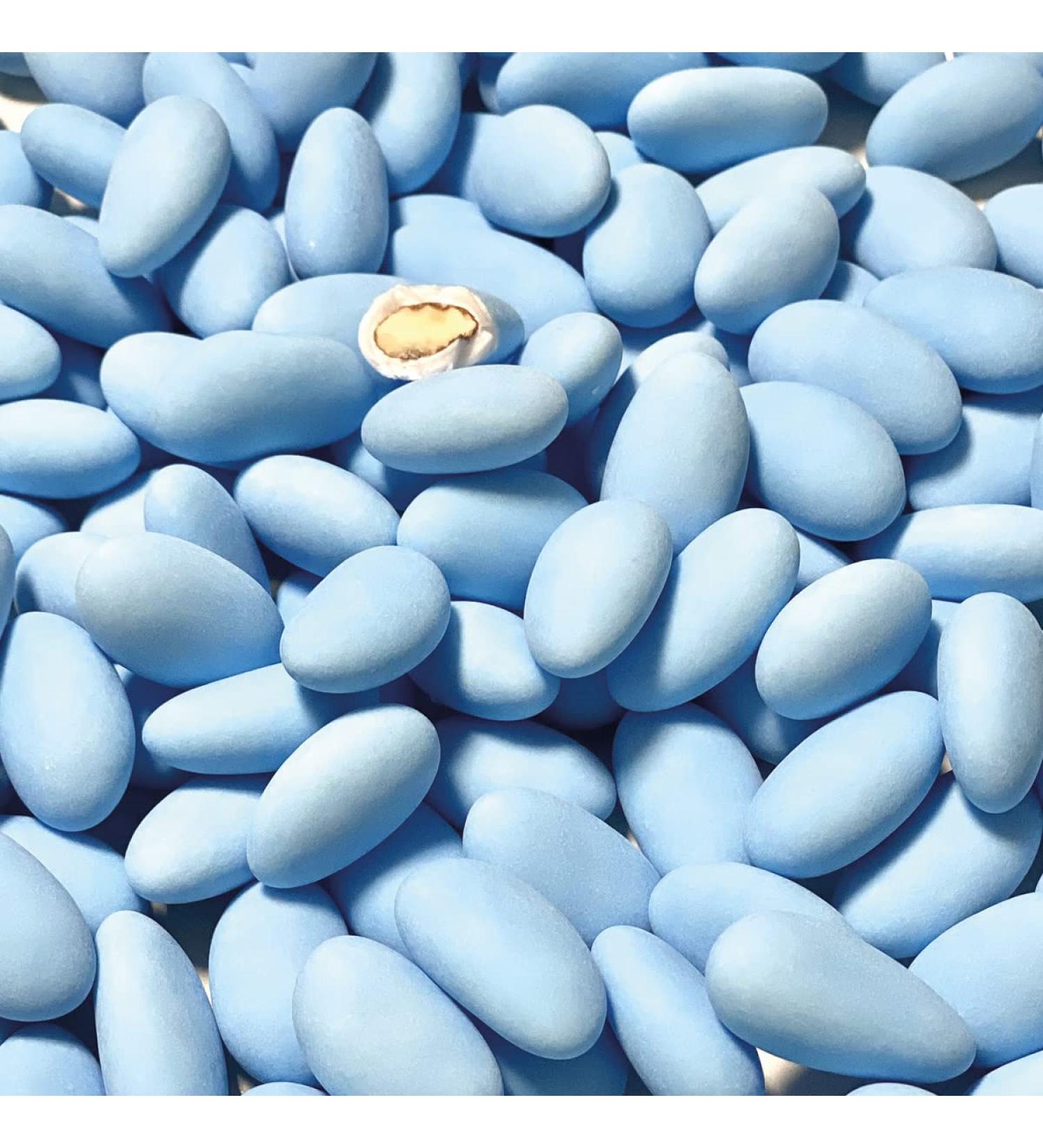 Blue almond dragees 1kg - cheap quality - around 240 dragees - Handmade in France