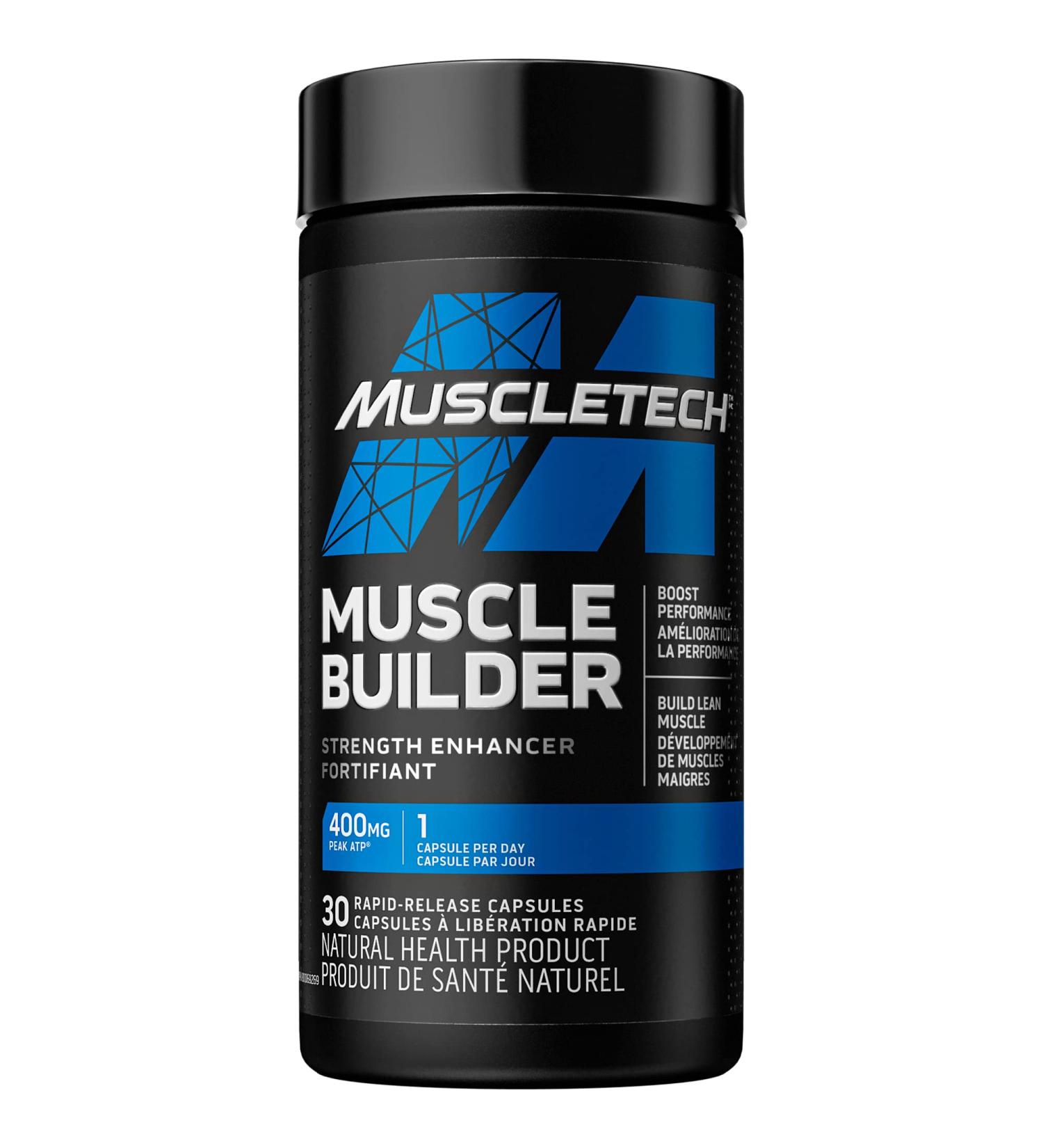 MuscleTech Muscle Builder MuscleTech Muscle Builder Muscle Building Supplements for Men & Women Nitric Oxide Booster Muscle Gainer Workout Supplement 400mg of Peak ATP for Enhanced Strength 30 Pills - Buy Online on GoSupps.com