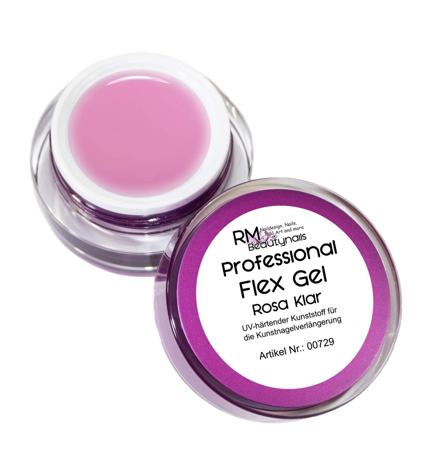 Professional Flexible Builder Gel Pink Thick Viscosity Flexgel Nail Gel UV LED Gel 1x 5ml (1 Pack)