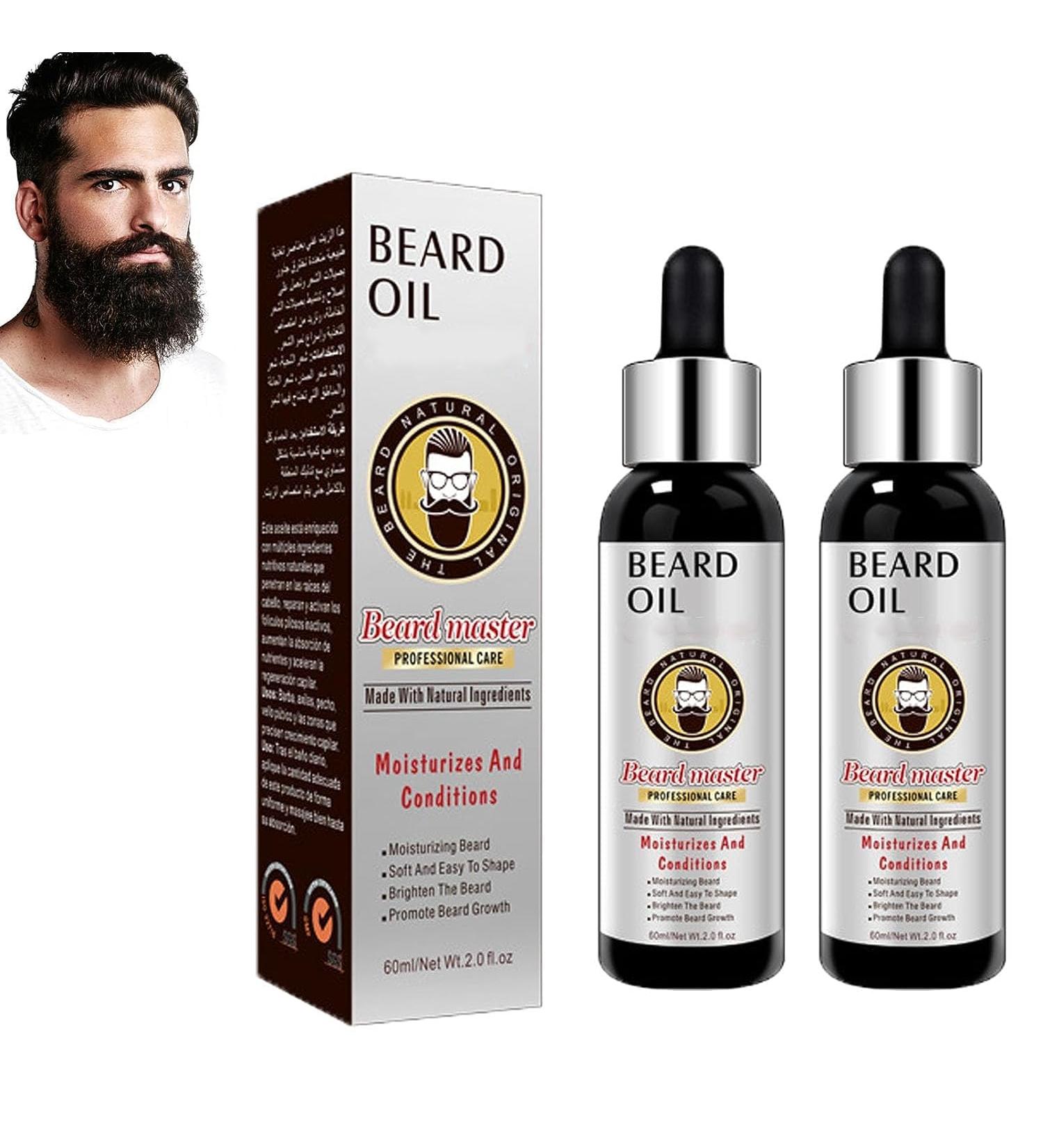  REPWEY Beardmax Organic Oil Grower Beardmax Beard Oil Beard Growth Oil Serum Fast Growing Hair For Men (2pcs) - Buy Online on GoSupps.com