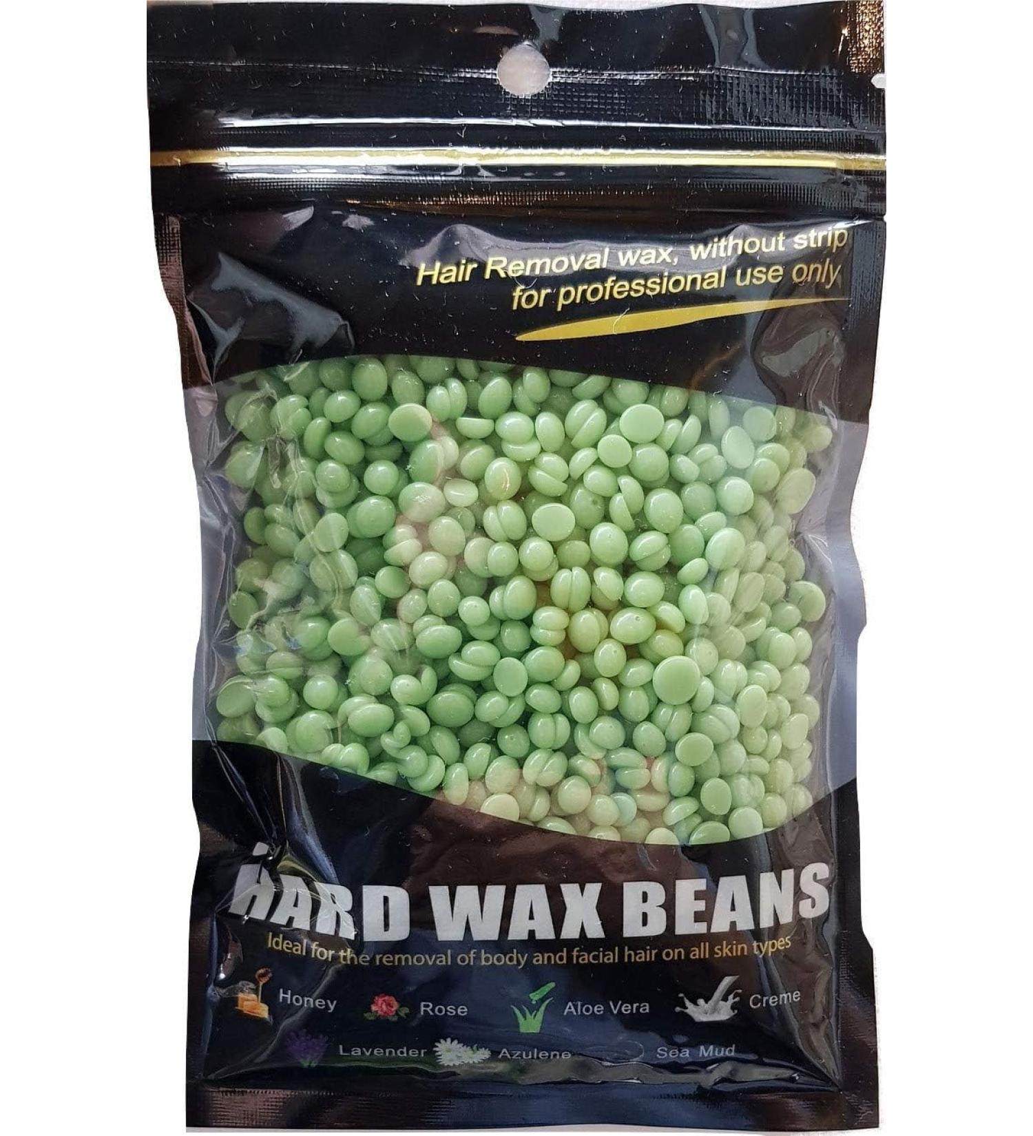 Wax Beans - Hard Wax Beans - Yellow Wax Beans- for Painless Wax for Bikini Arms Legs Armpit with Different Flavor (Aloe) - Buy Online on GoSupps.com