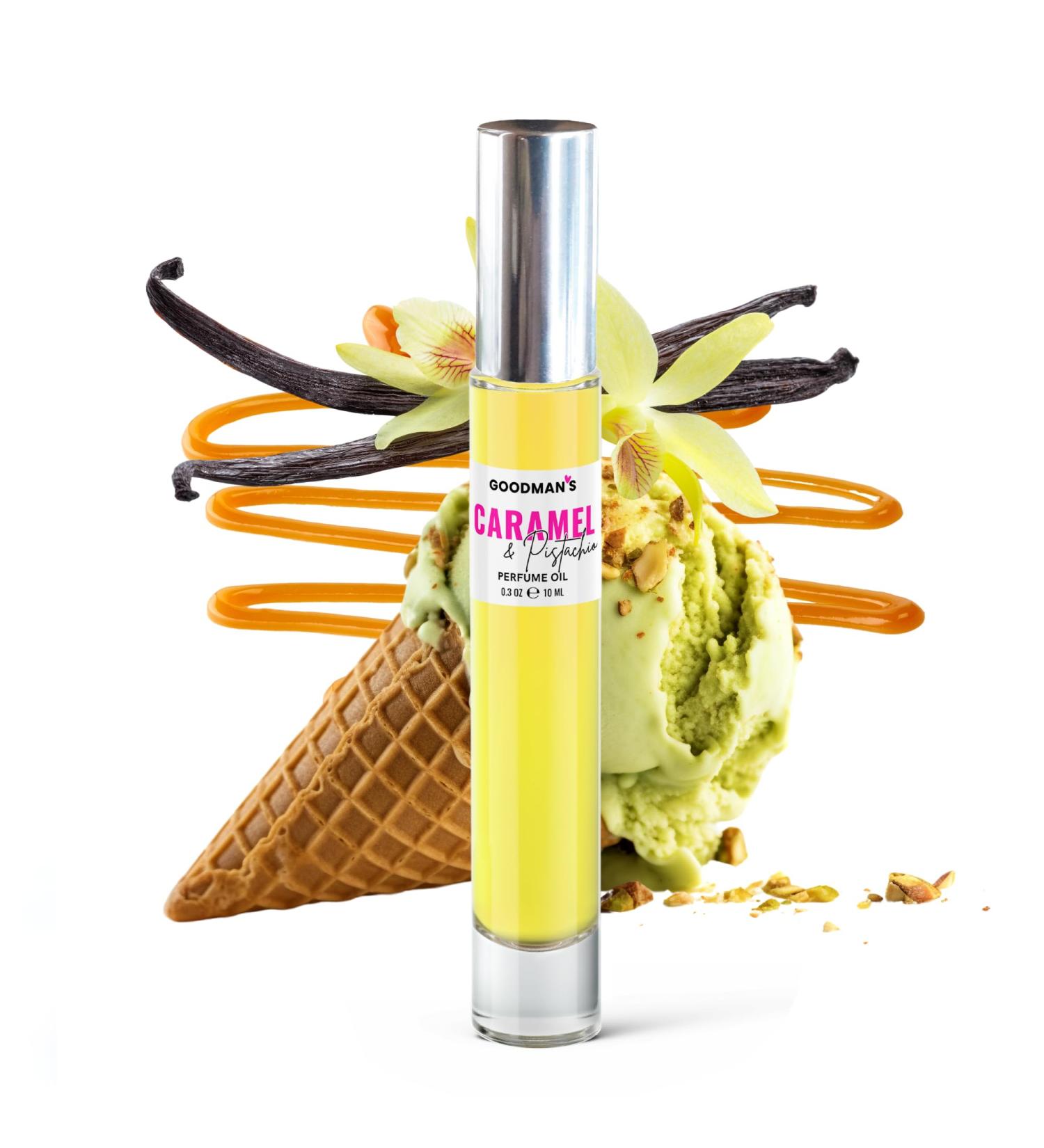 Goodman's Women Perfume Roll-On Fragrance Oil Long Lasting Luxury Rollerball Mini Perfume Alcohol Free 10ml (Caramel Pistachio) - Buy Online on GoSupps.com