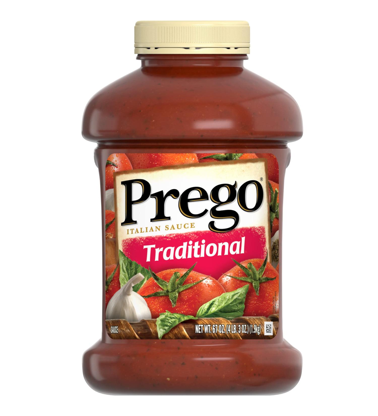 Prego Traditional Pasta Sauce - 67 oz. Jar - Buy Online on GoSupps.com