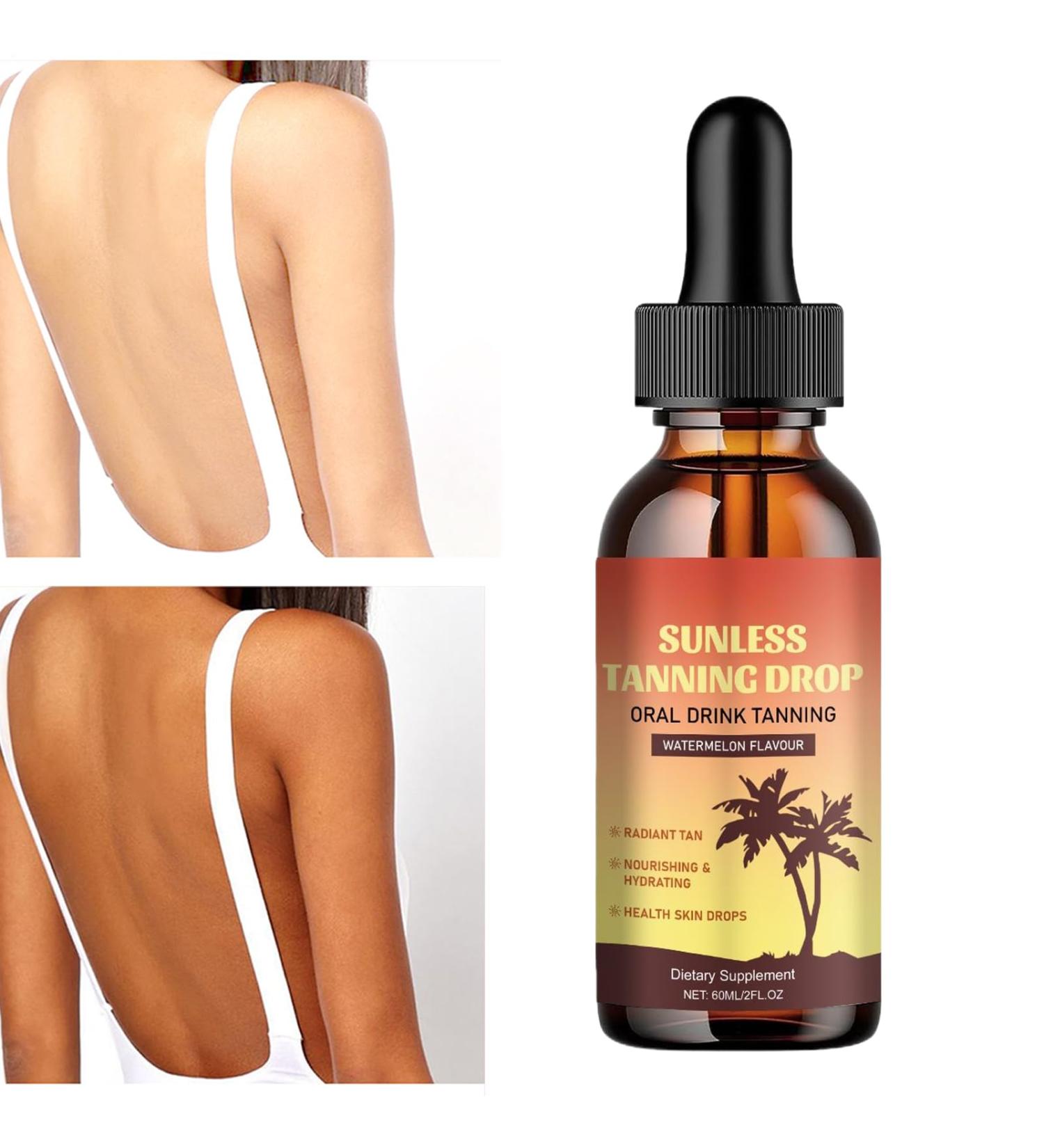 Liquid Self-Tanning Drops Long-Lasting Face Self Tanning Lotion | Moisturizing Liquid 60ml Face Complexion Uniformizer for Skin Types - Buy Online on GoSupps.com