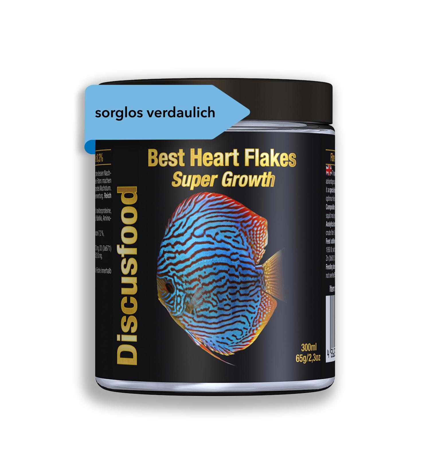 DISCUSFOOD Best Heart Flakes Super Growth 65g - Buy Online on GoSupps.com
