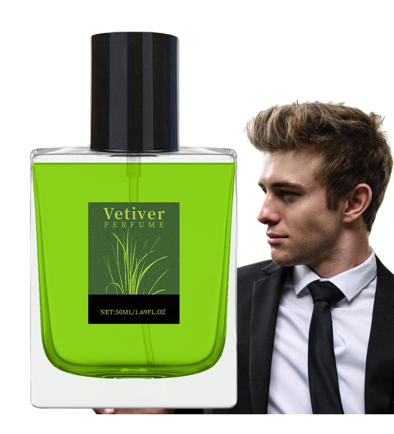Vetiver Eau de Parfum for Men Earthy Woody Vetiver Cologne with Citrus & Bergamot (50ml Vetiver 1pcs) - Buy Online on GoSupps.com