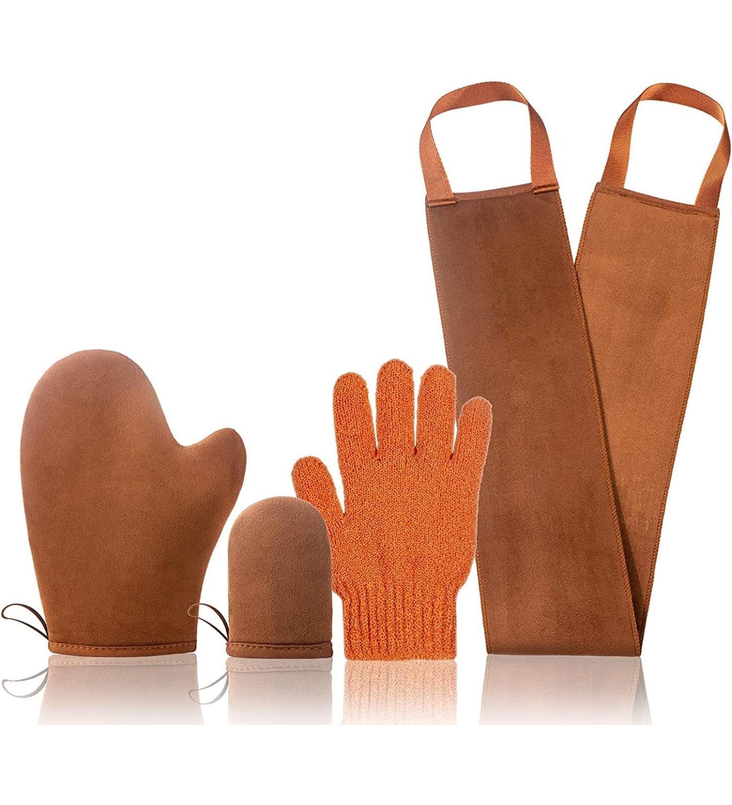 Self-Tan Glove Set - 4 Pieces for Effortless Self-Tanning | Back Application & Even Coverage - Buy Online on GoSupps.com