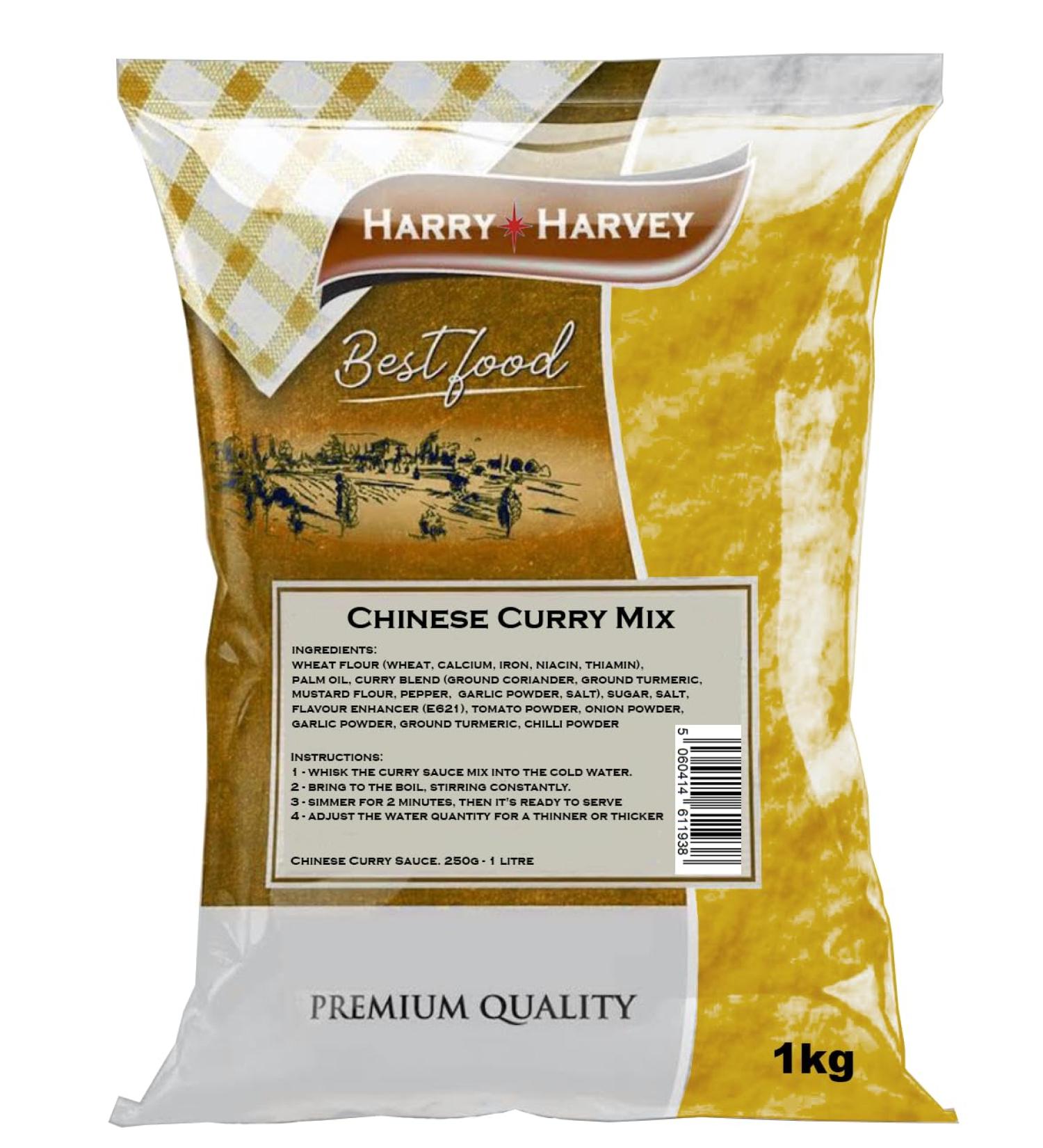 Chinese Curry Sauce Mix 1kg powder make takeaway curry at home - Harry Harvey - Buy Online on GoSupps.com