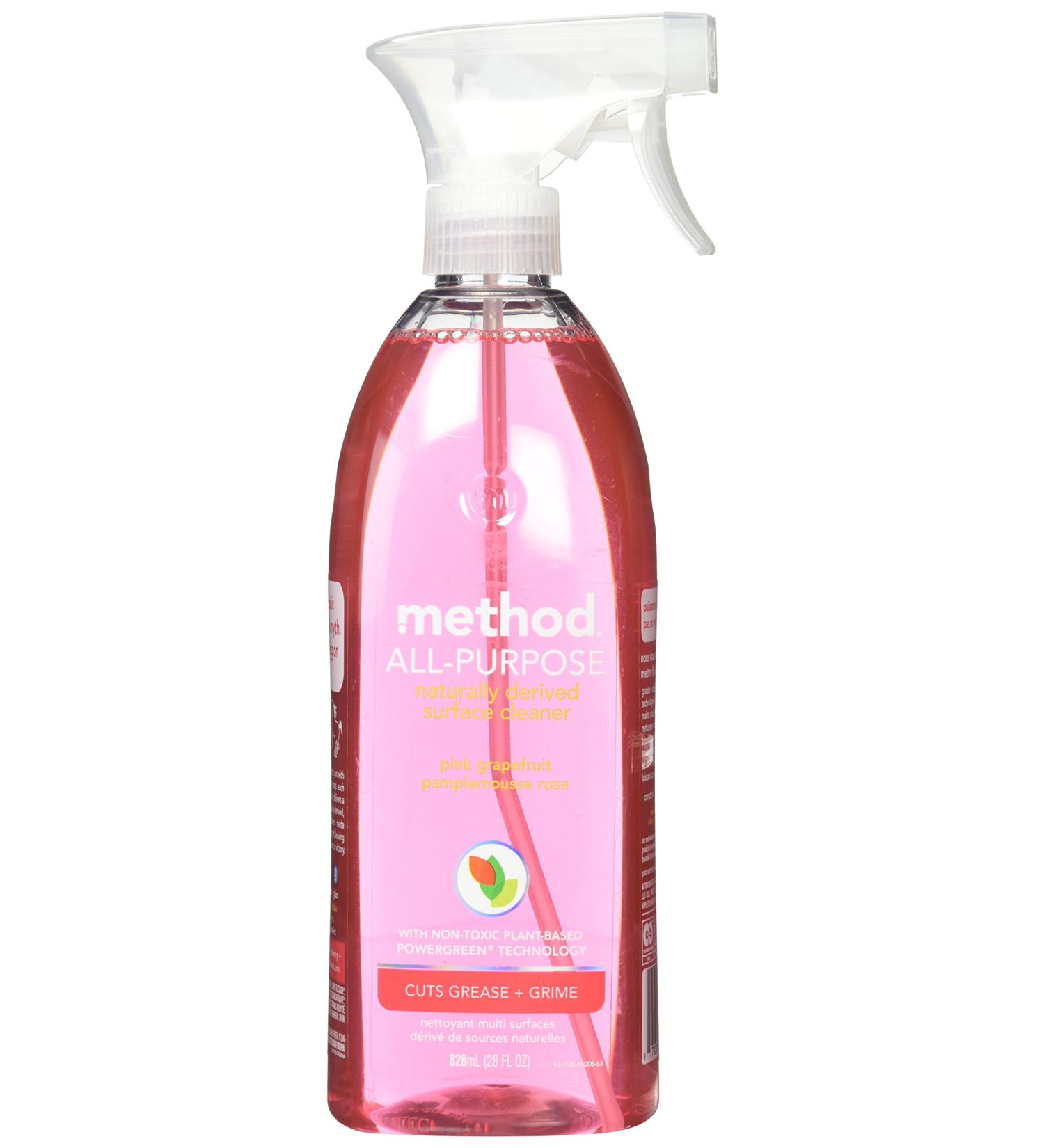 Method All Purpose Natural Surface Cleaning Spray - 28 oz - Pink Grapefruit - 4 pk