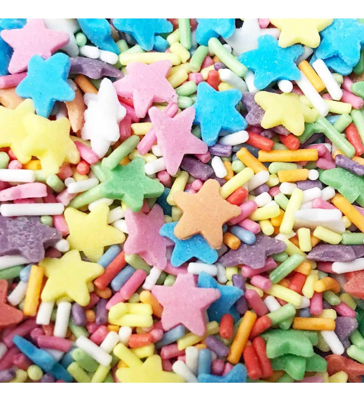 A Pinch Of... - Bakery Mix - 25g. A pretty matt mix of strands and rainbow star is ideal for all your cakes and bakes. Just enough for a single bake (Bakery Mix) - Buy Online on GoSupps.com