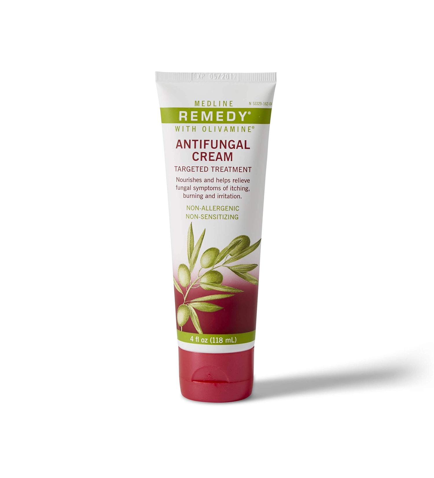 Medline Remedy Olivamine Antifungal Cream - 4 fl oz | Soothing White Formula - Buy Online on GoSupps.com